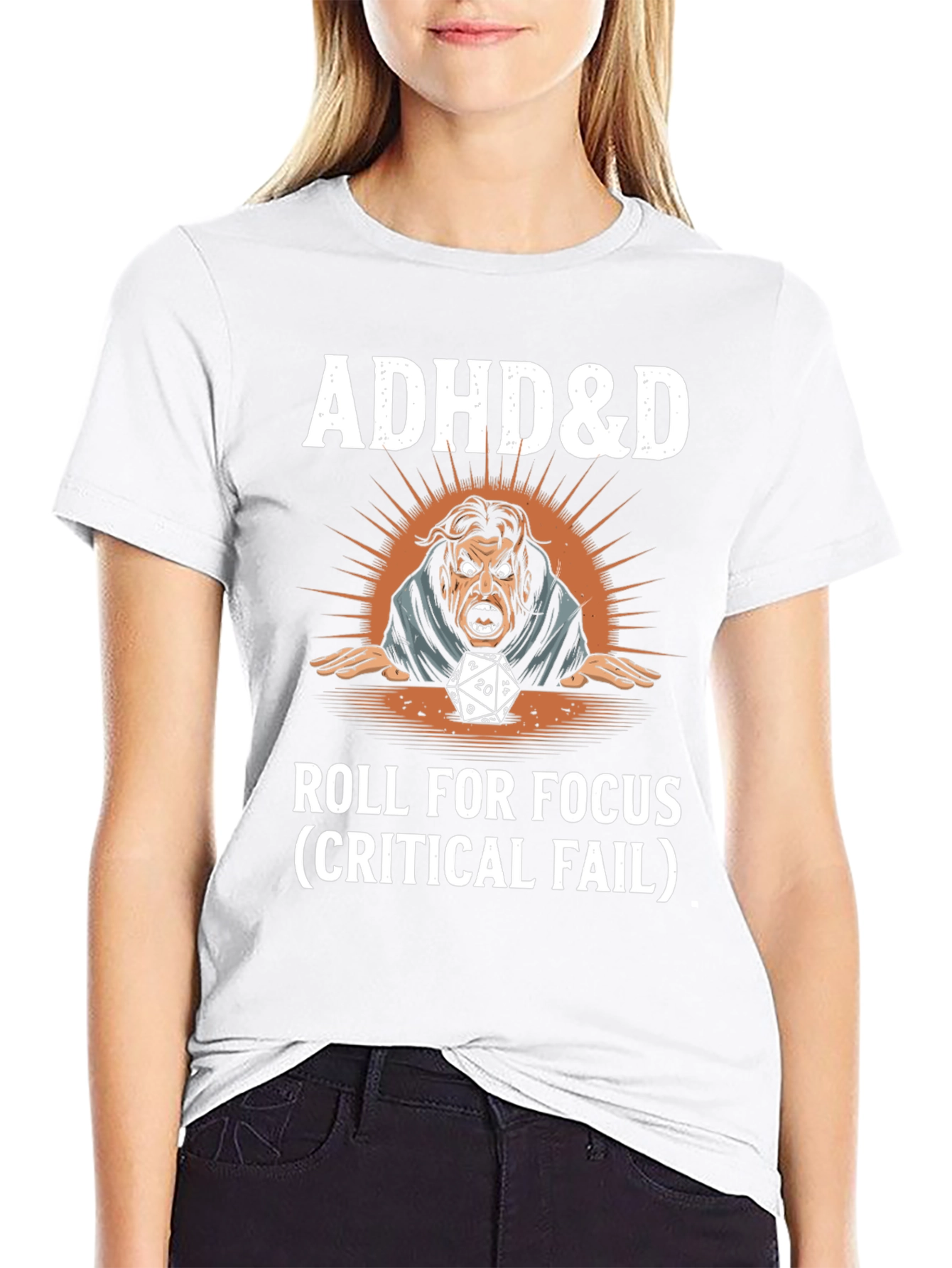 ADHD&D Roll for Focus Graphic T-Shirt