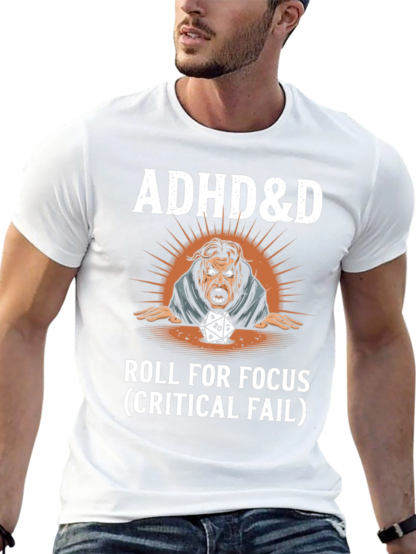 ADHD&D Roll for Focus Graphic T-Shirt