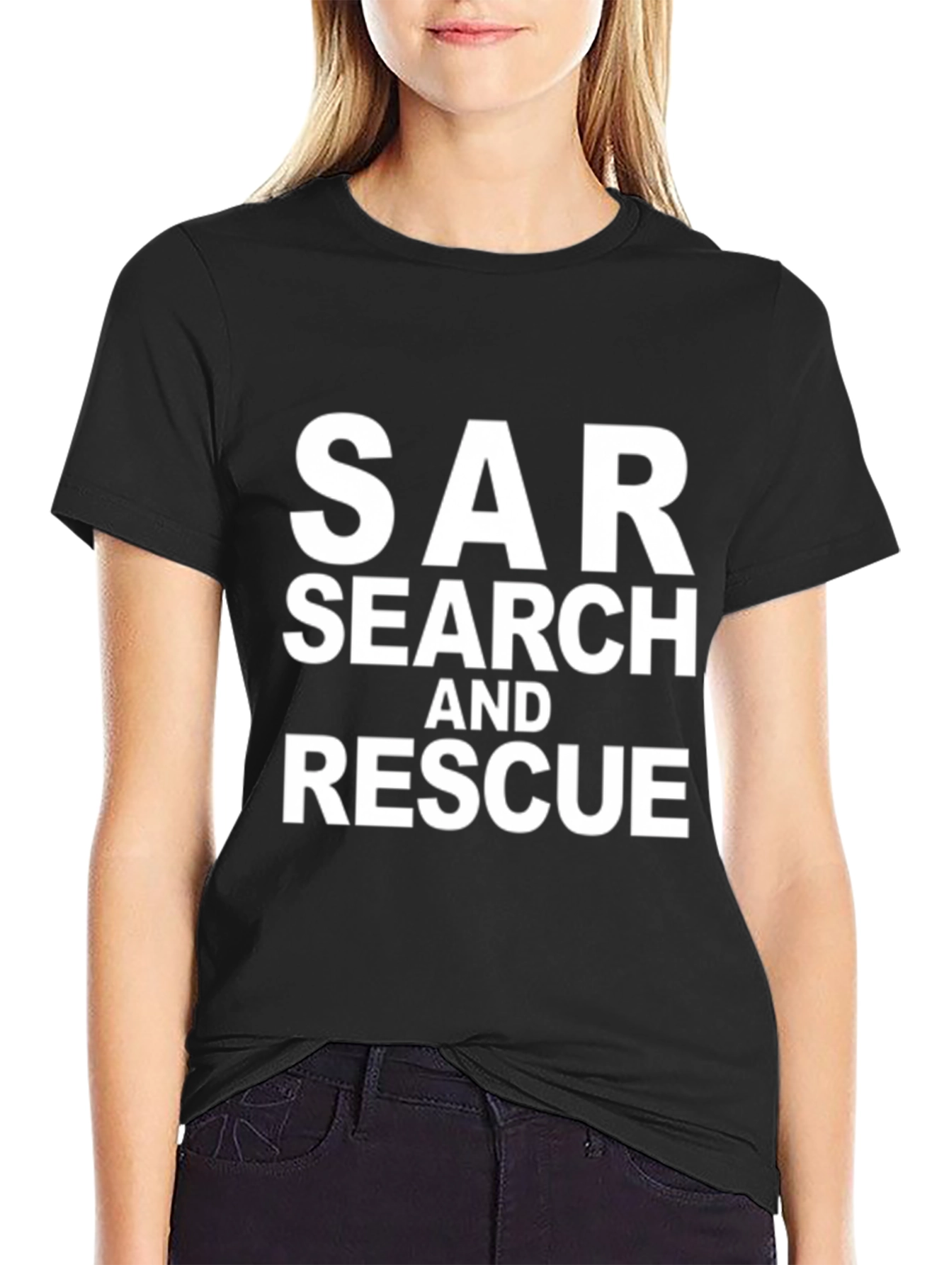 SAR Search and Rescue Crewneck T-Shirt
