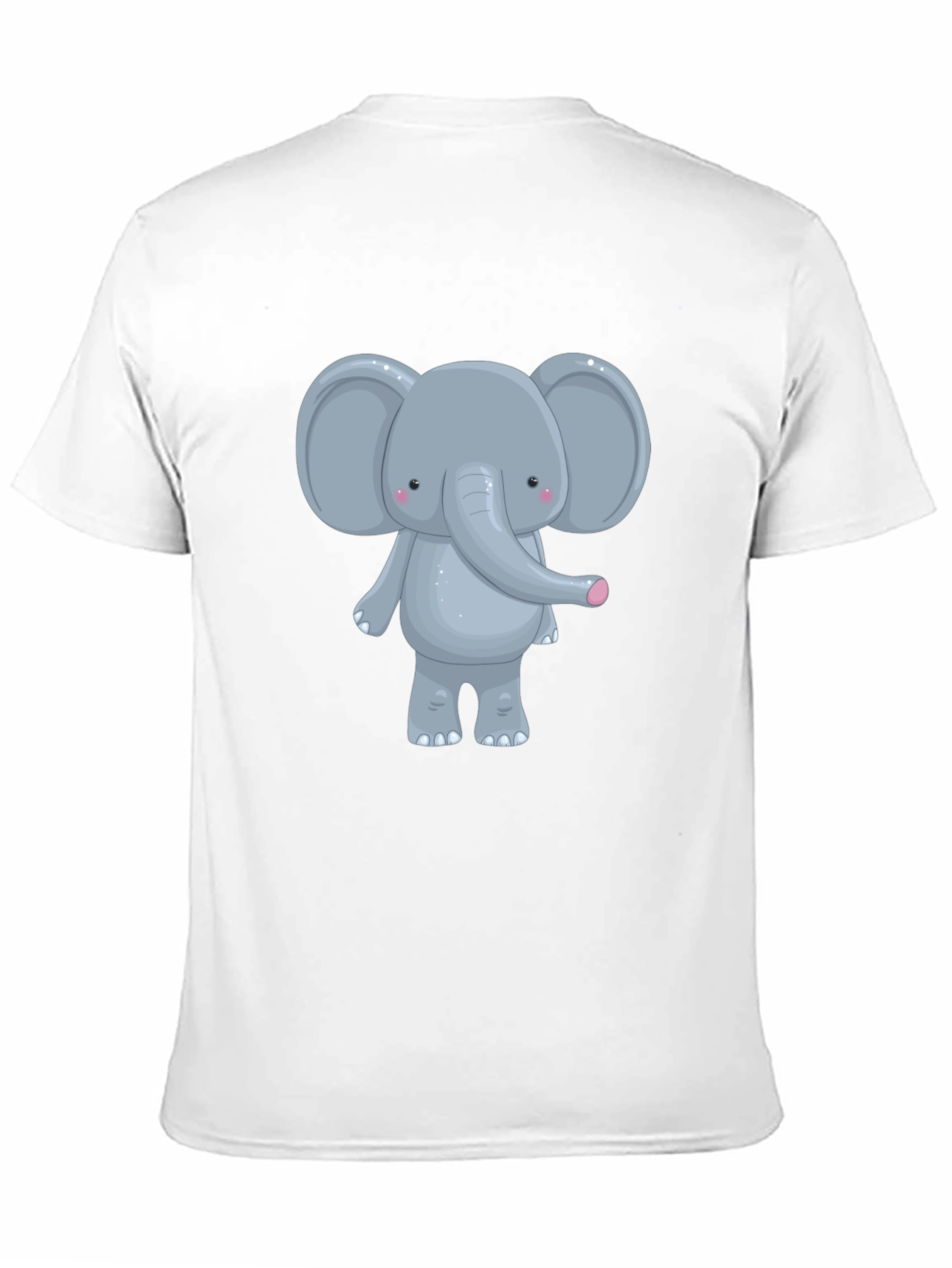 Cute Elephant Graphic Tee - Unisex Black T-Shirt