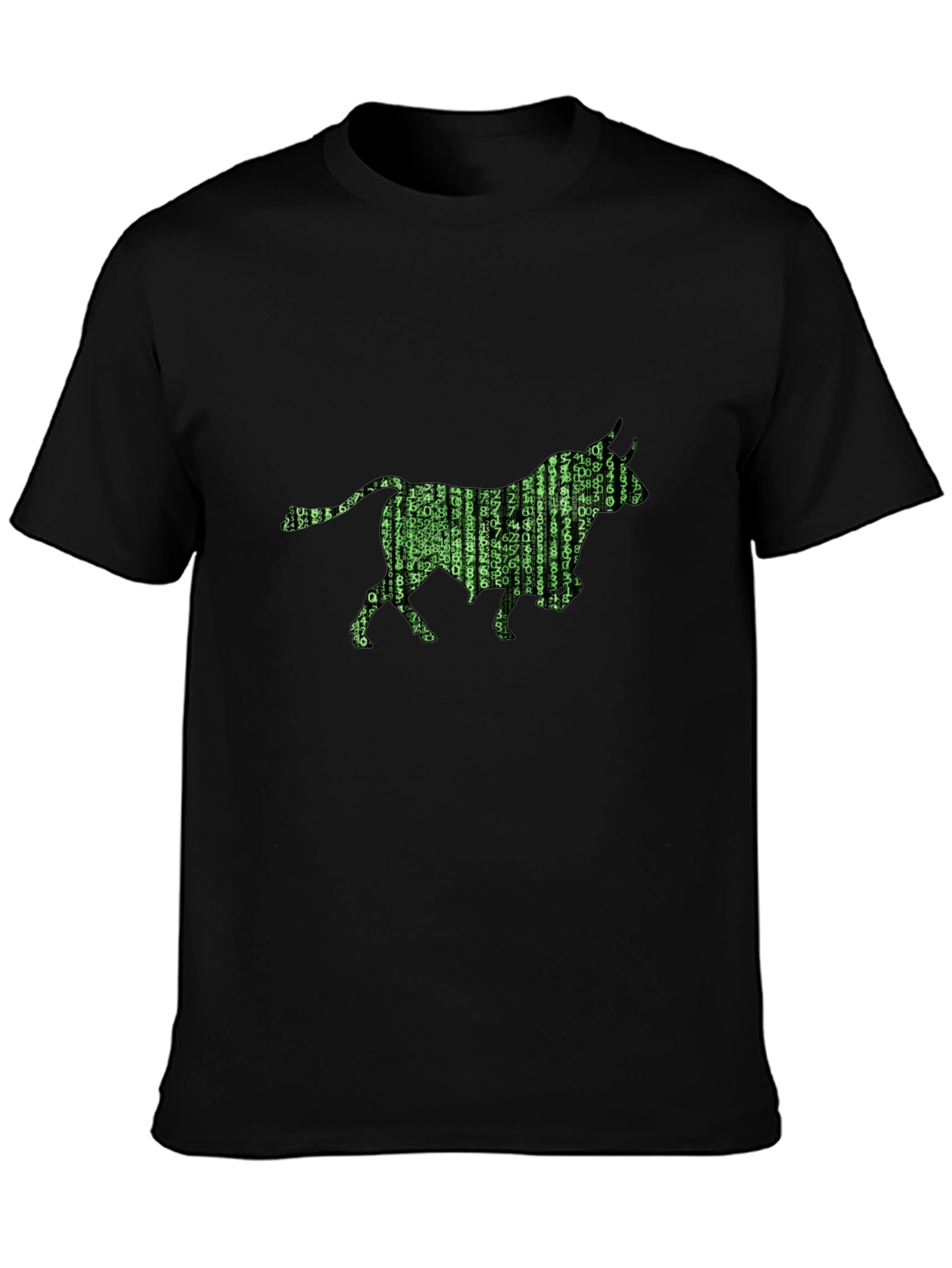 Matrix Bull T-Shirt - Black Graphic Tee