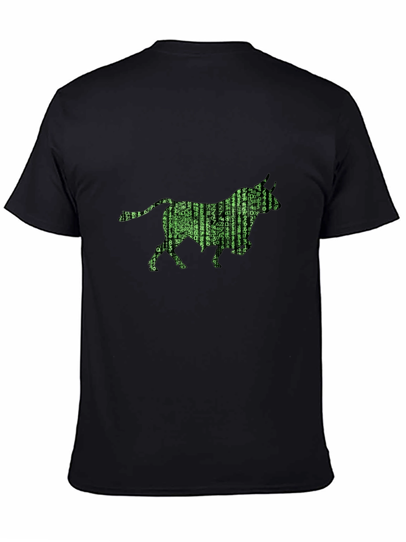 Matrix Bull T-Shirt - Black Graphic Tee