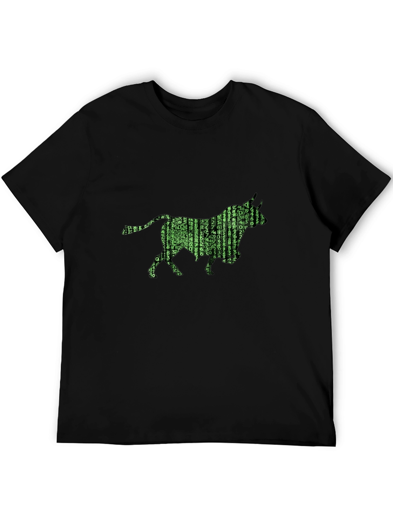 Matrix Bull T-Shirt - Black Graphic Tee