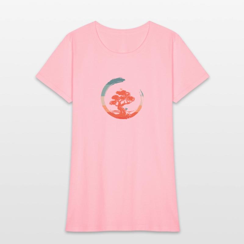 Yin Yang Bonsai Tree Japanese Design Buddhist Zen