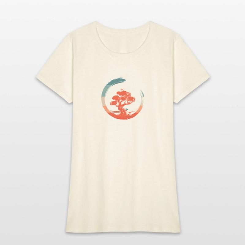 Yin Yang Bonsai Tree Japanese Design Buddhist Zen