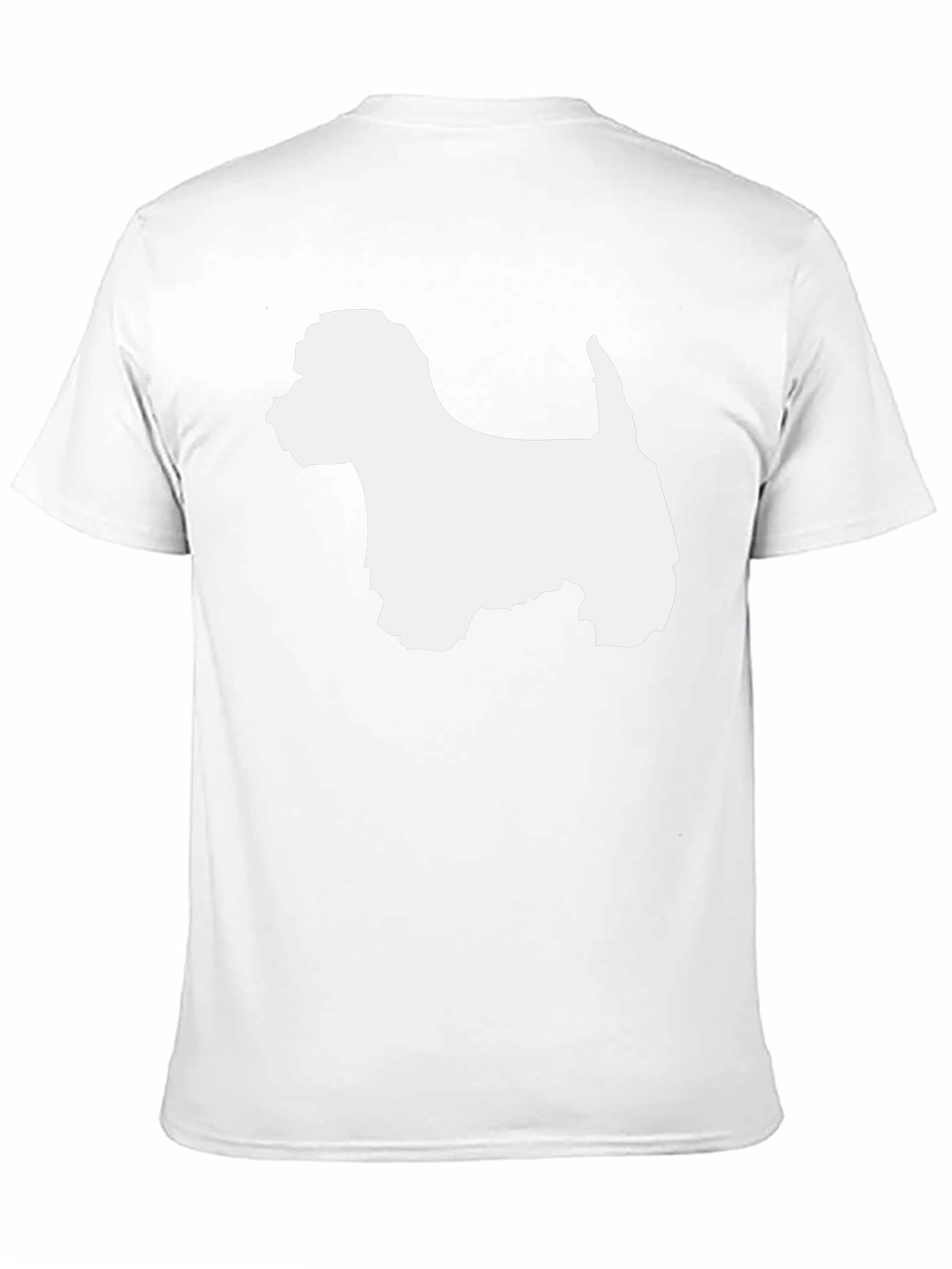 Westie Dog Silhouette Graphic T-Shirt - Black