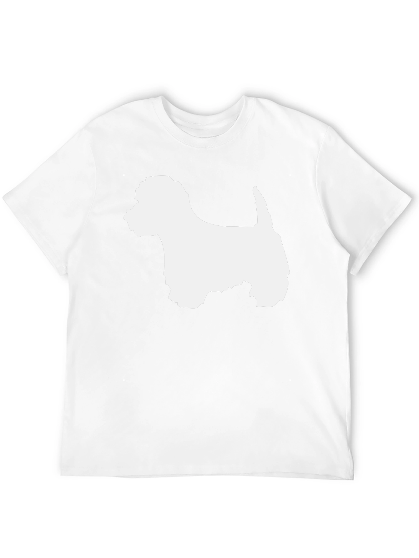 Westie Dog Silhouette Graphic T-Shirt - Black