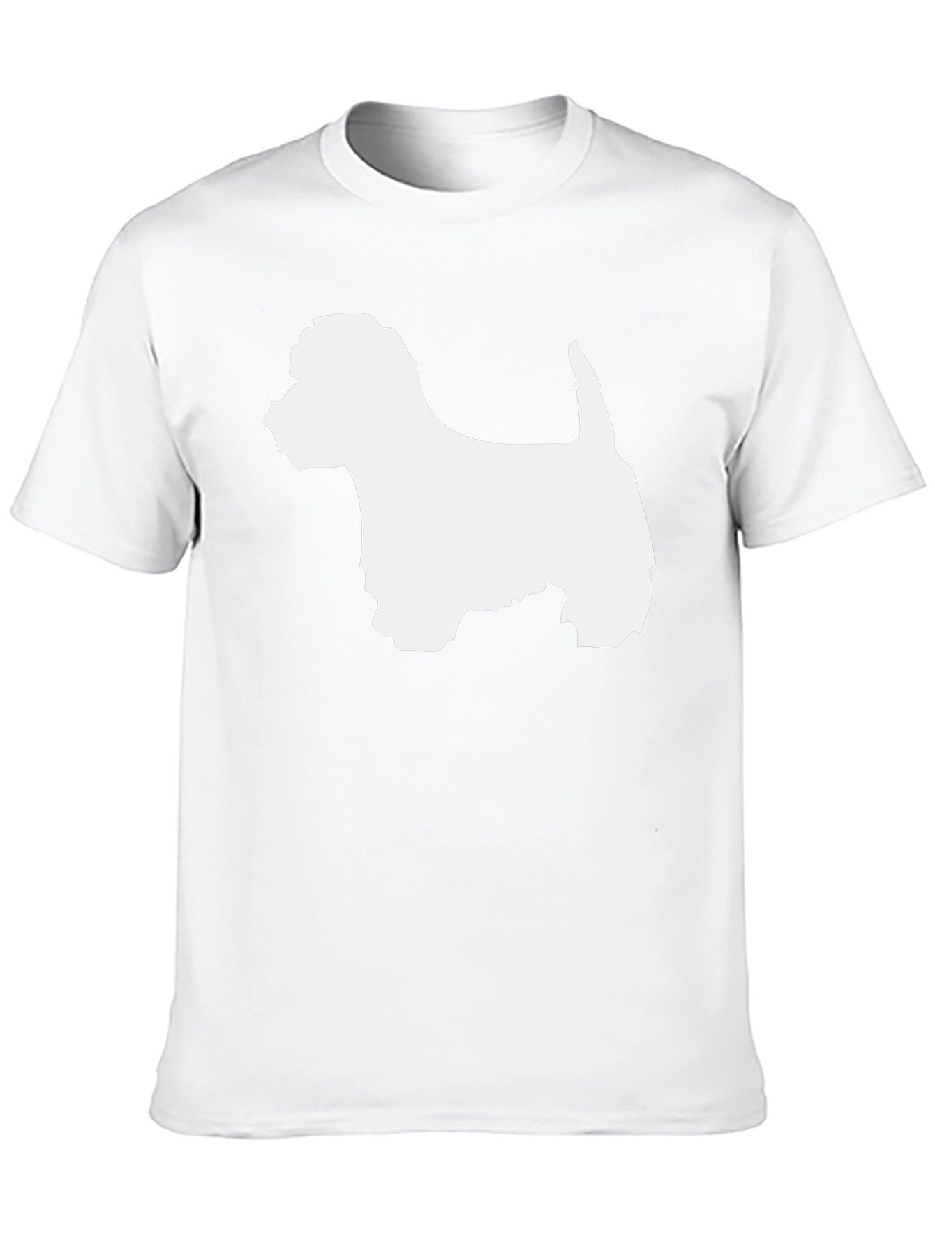 Westie Dog Silhouette Graphic T-Shirt - Black
