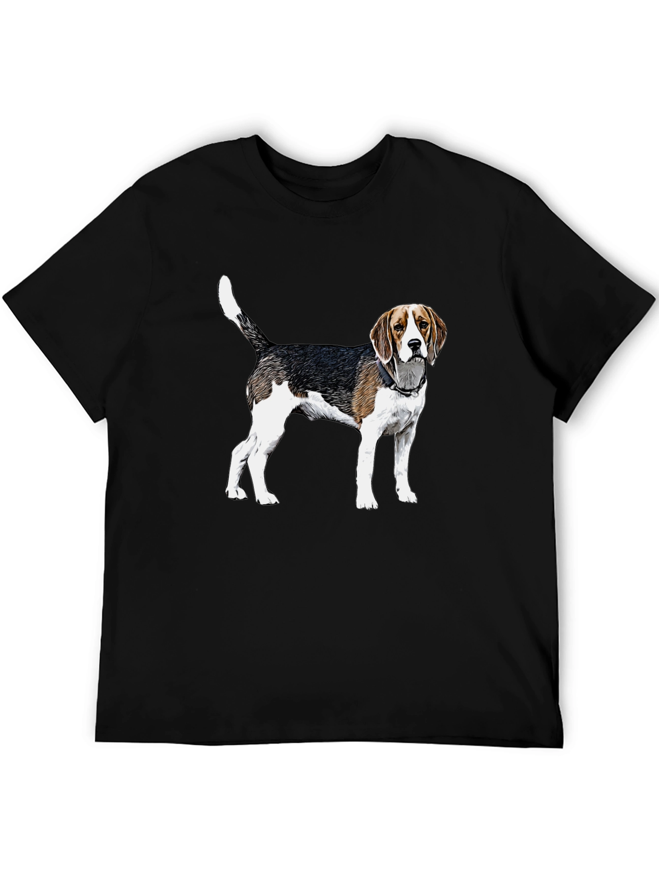 Beagle Dog Graphic Tee - Black Unisex T-Shirt