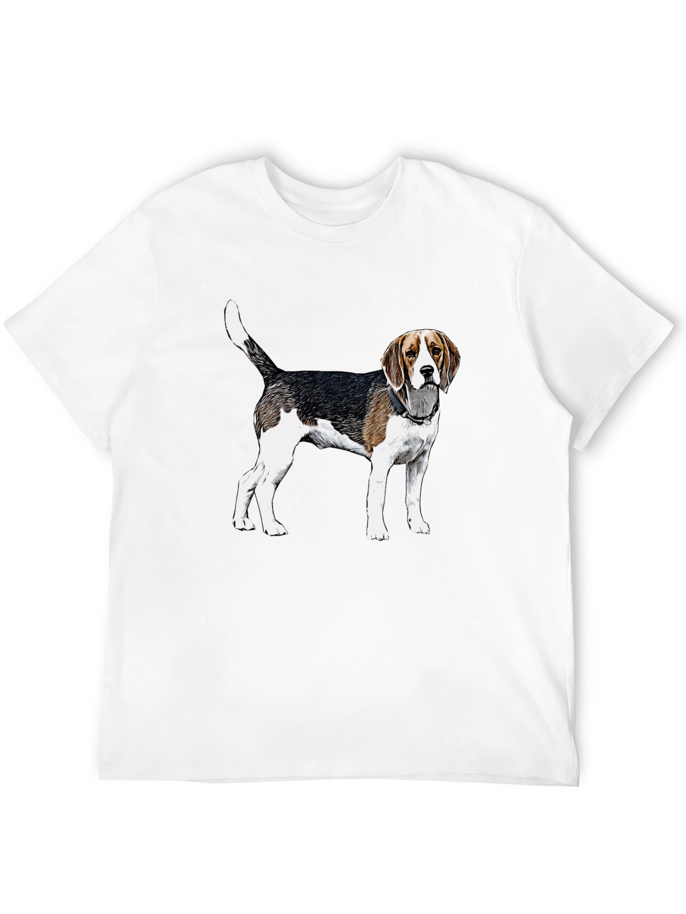 Beagle Dog Graphic Tee - Black Unisex T-Shirt
