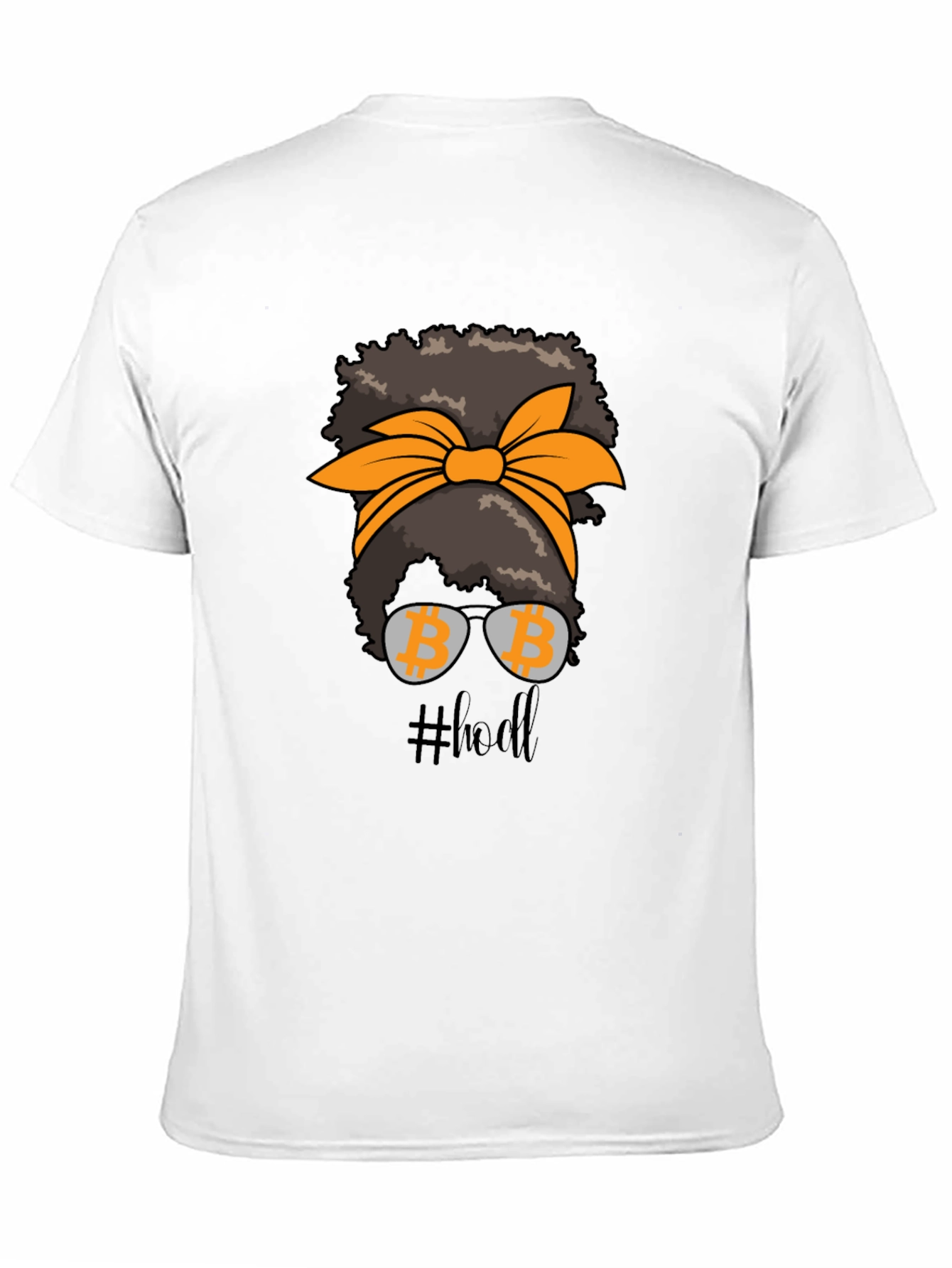 Bitcoin HODL Messy Bun T-Shirt