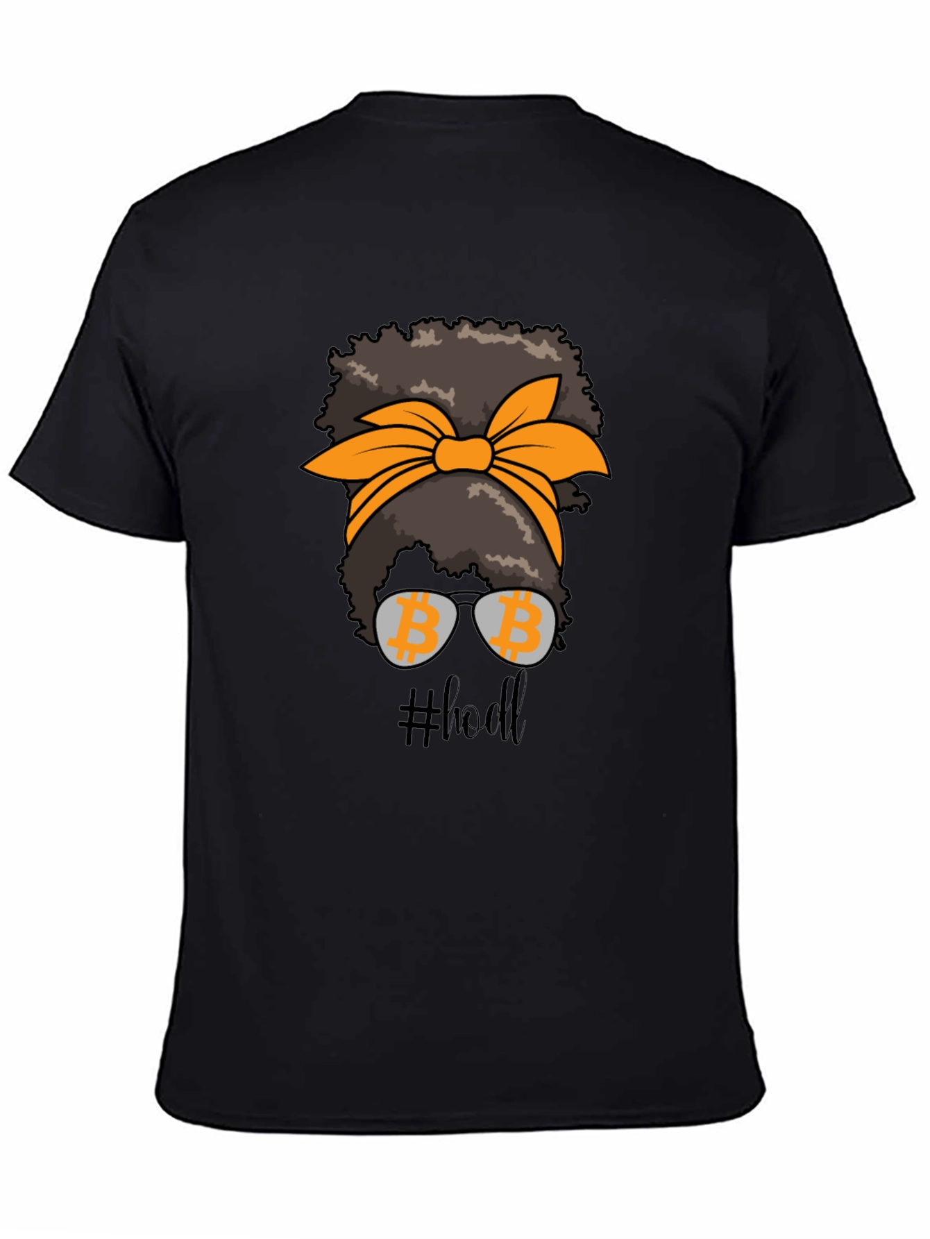 Bitcoin HODL Messy Bun T-Shirt