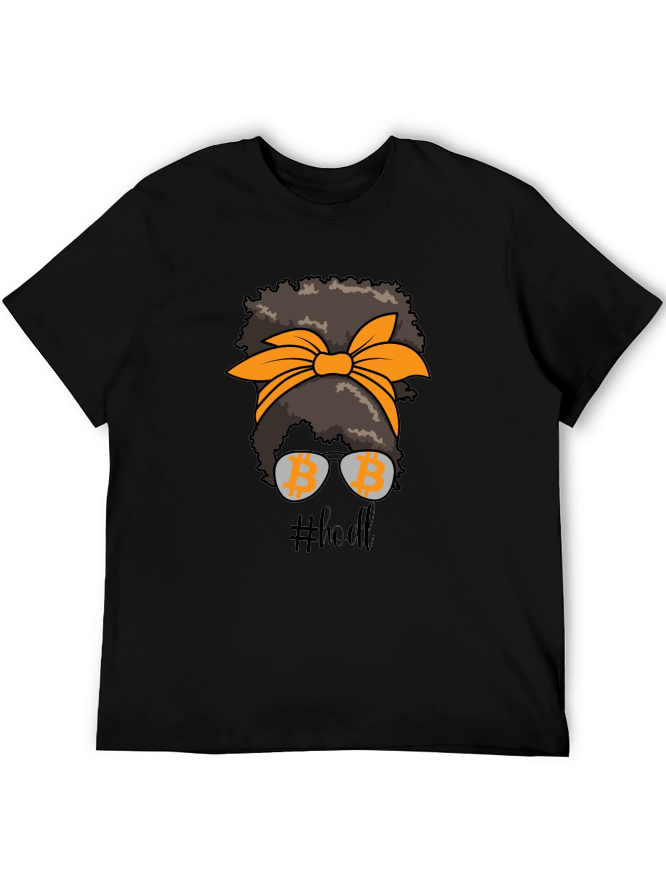 Bitcoin HODL Messy Bun T-Shirt