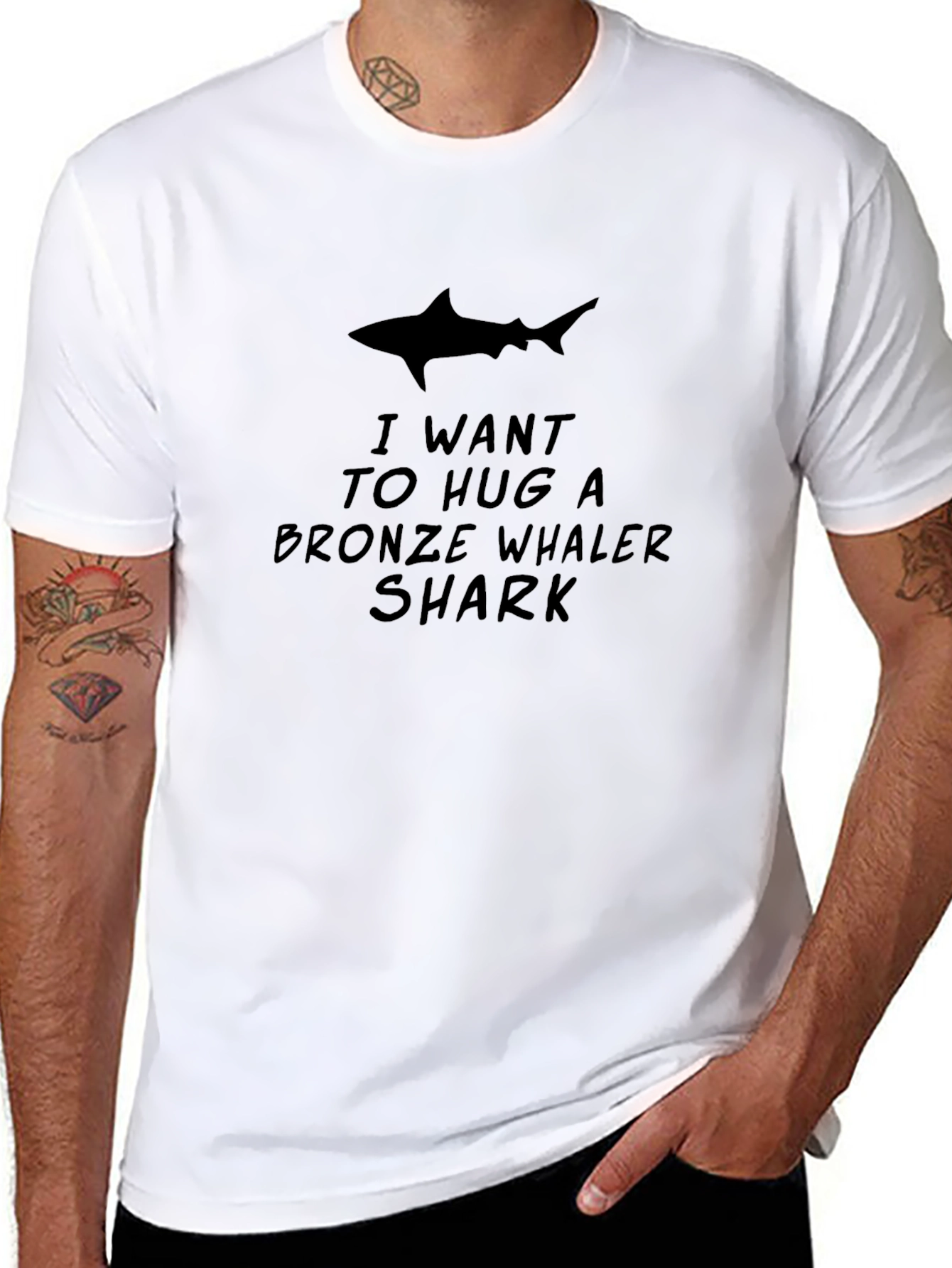 I Want to Hug a Bronze Whaler Shark T-Shirt