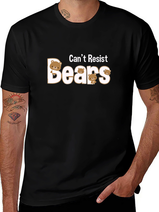 Cant Resist Cute Bears Graphic Tee