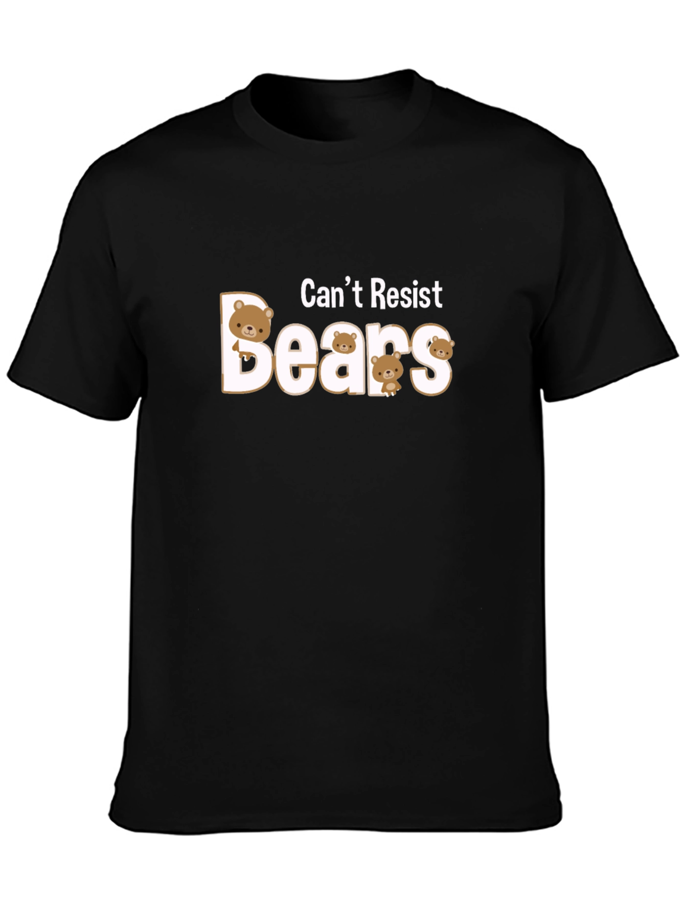 Cant Resist Cute Bears Graphic Tee
