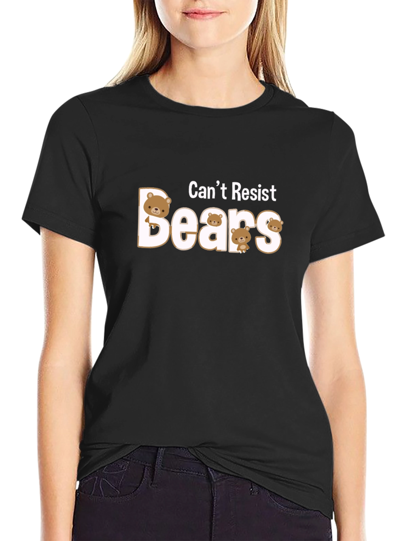 Cant Resist Cute Bears Graphic Tee
