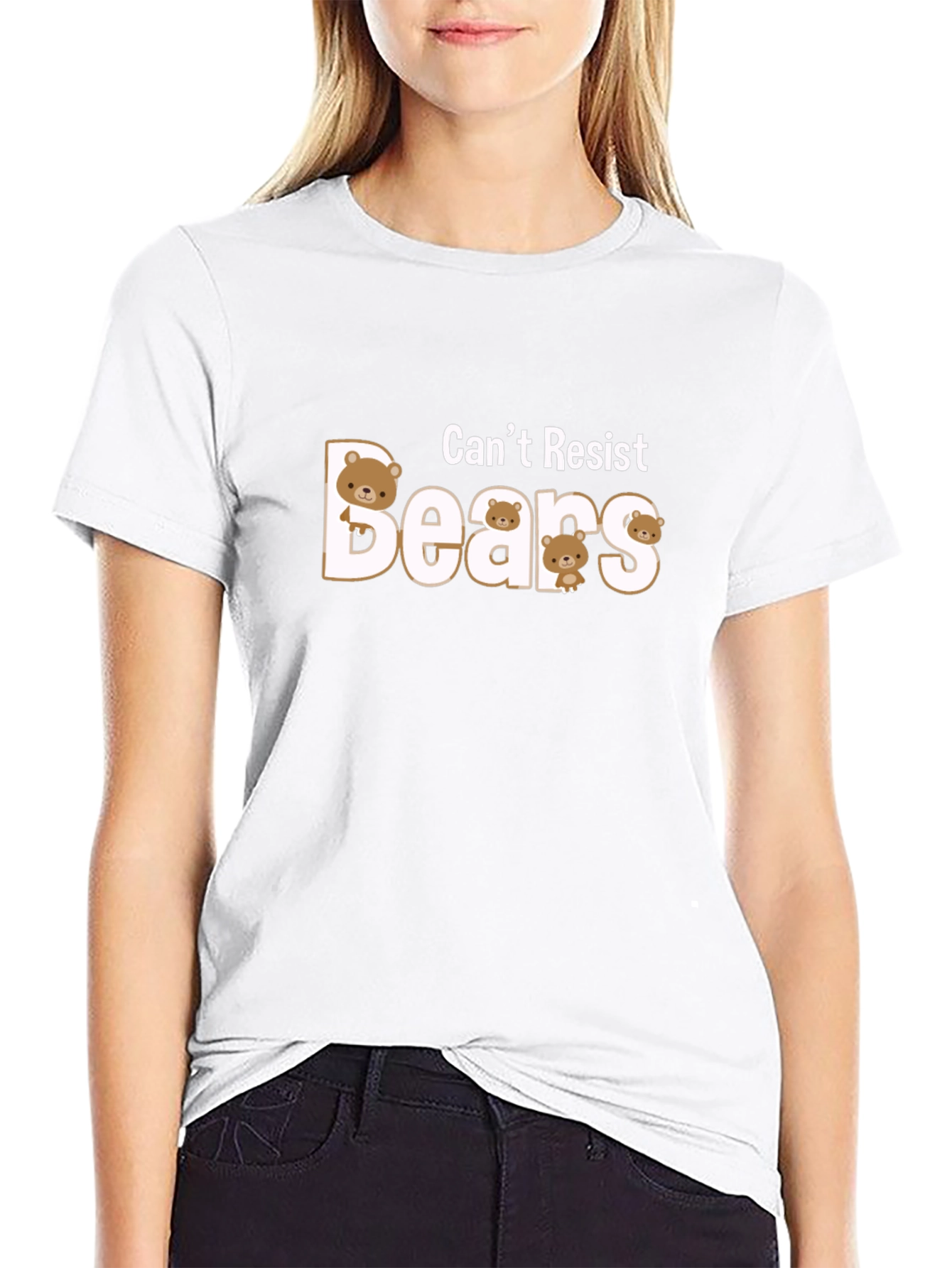 Cant Resist Cute Bears Graphic Tee
