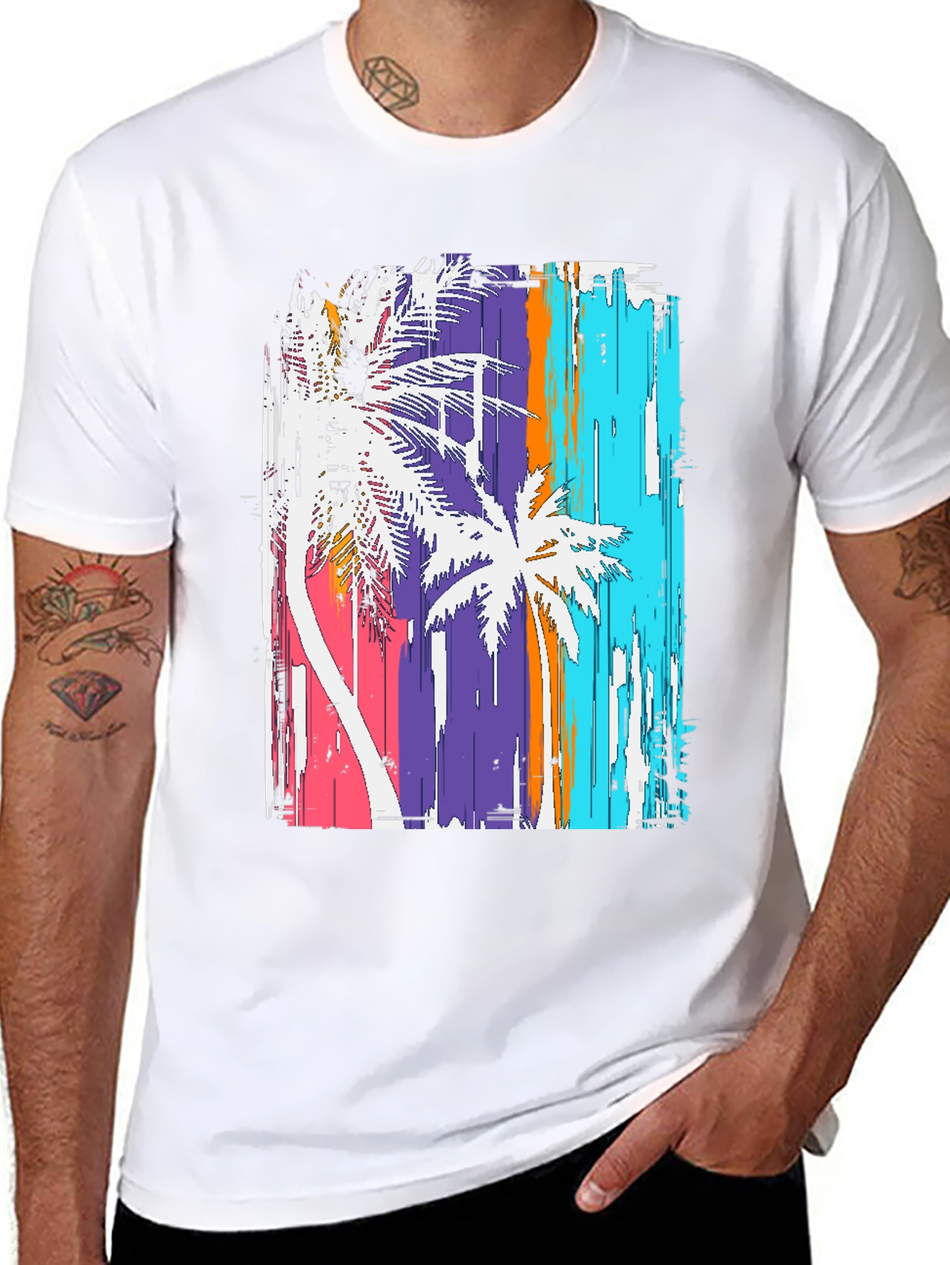 Retro Palm Tree Graphic Tee