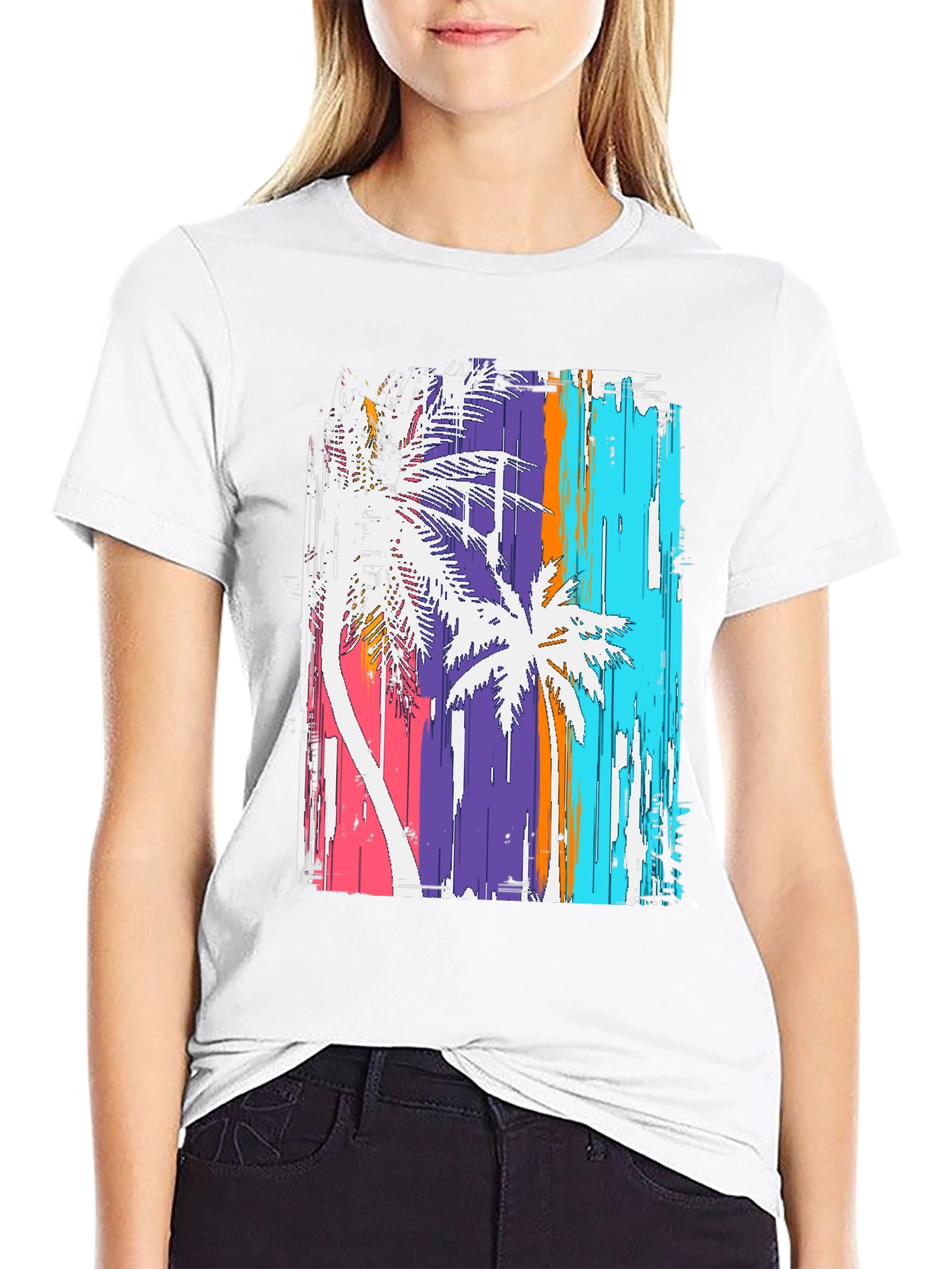Retro Palm Tree Graphic Tee