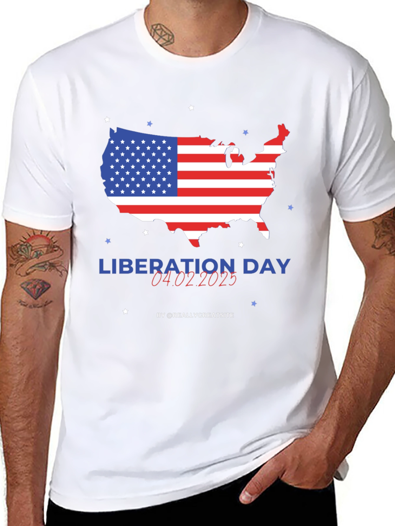 Liberation Day USA Map T-Shirt