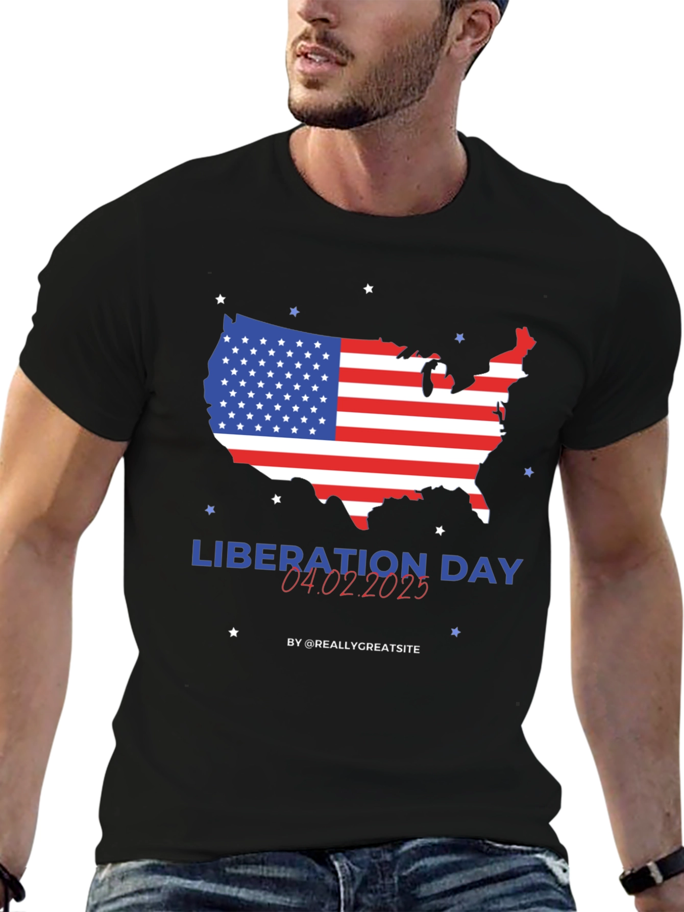Liberation Day USA Map T-Shirt