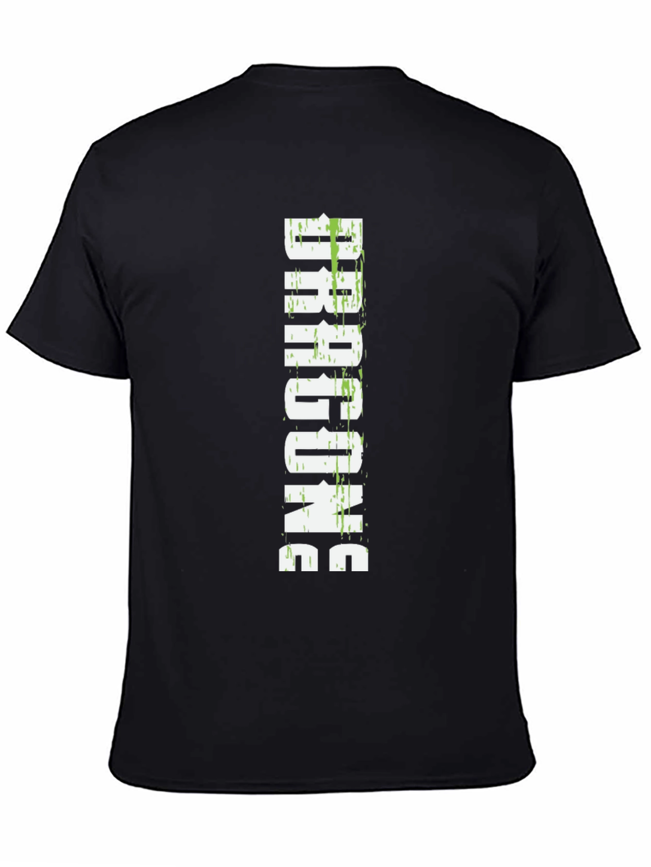 DRAGONS Graphic T-Shirt - Black Cotton Blend