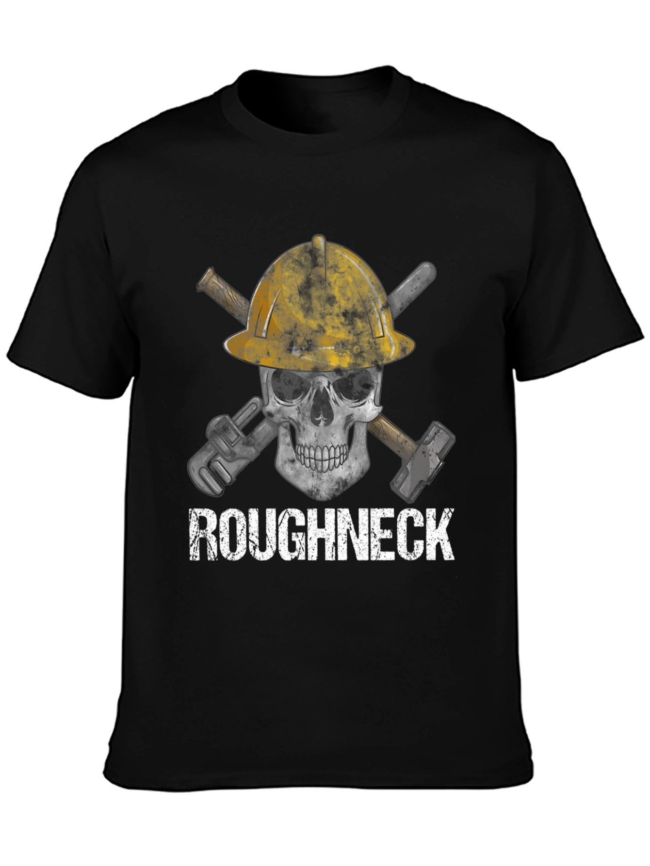 Roughneck Skull T-Shirt - Oilfield Worker Graphic Tee