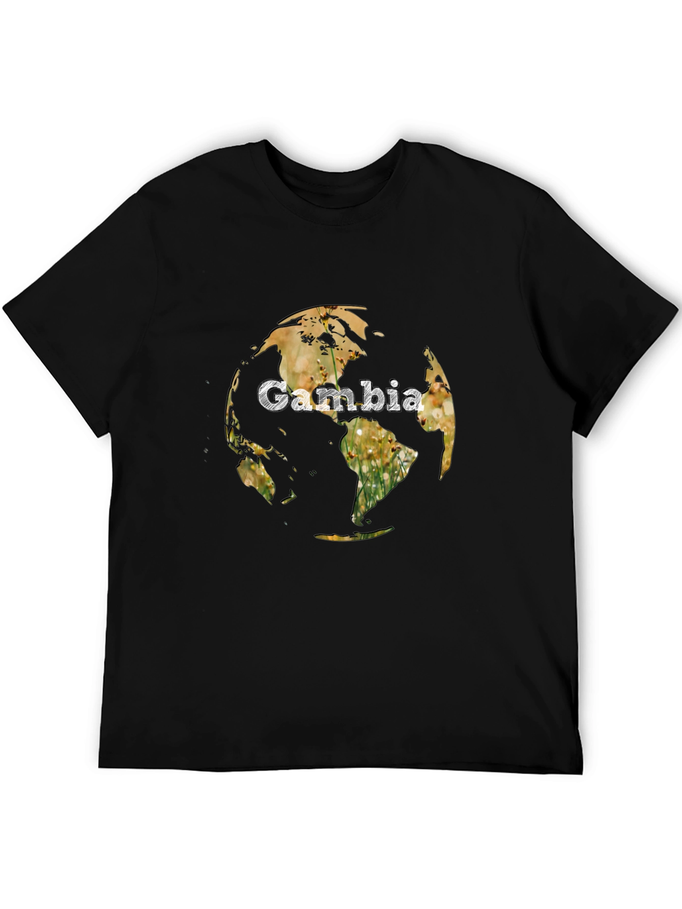 Gambia Globe Graphic Tee - Unique Design