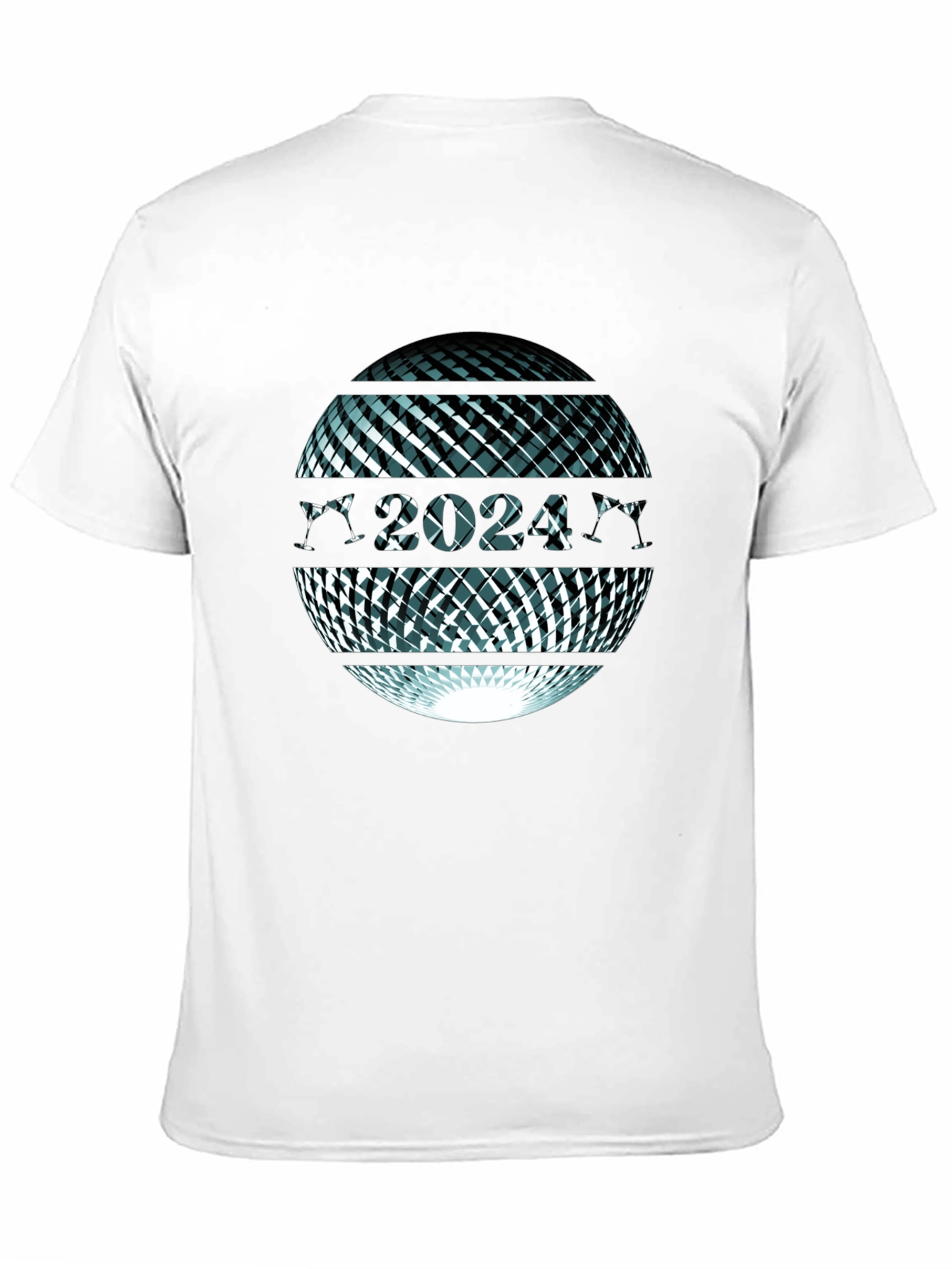 Abstract Sphere Graphic Tee - Mens Black T-Shirt