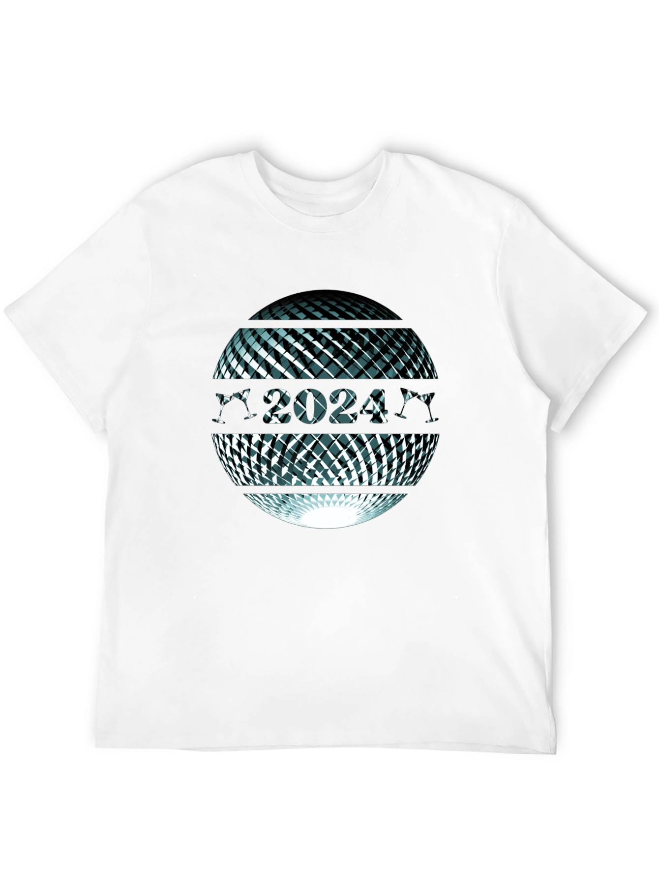 Abstract Sphere Graphic Tee - Mens Black T-Shirt