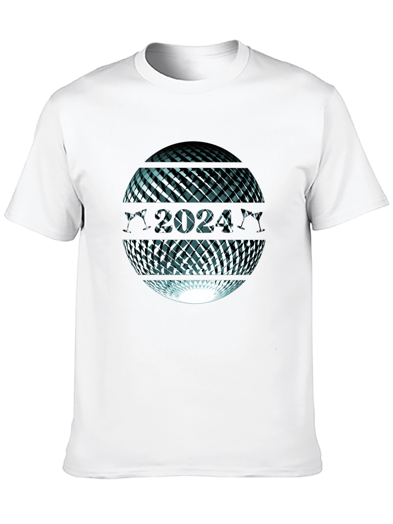 Abstract Sphere Graphic Tee - Mens Black T-Shirt