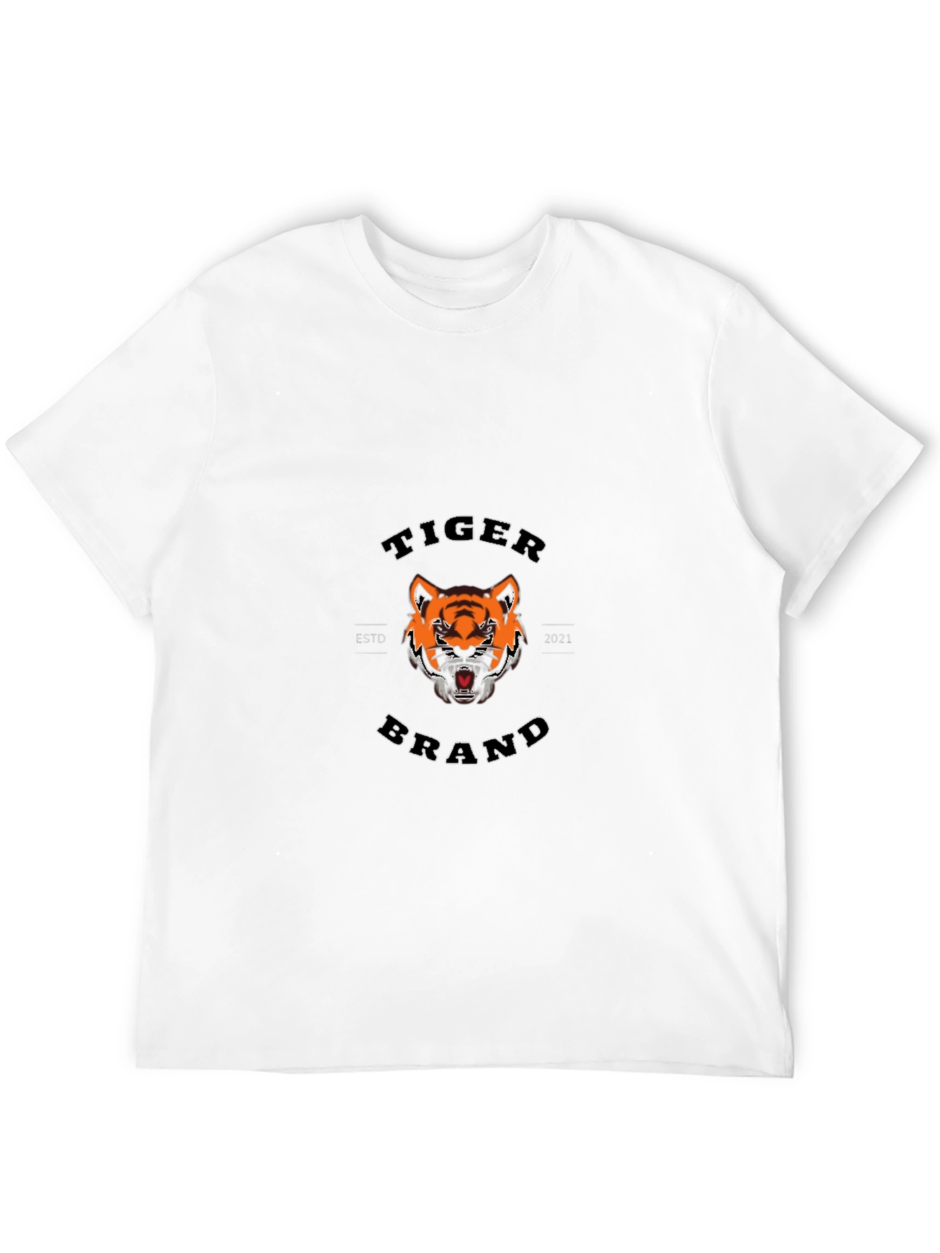 Tiger Brand Black Graphic T-Shirt
