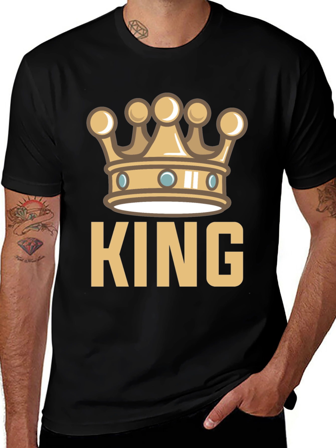 King Crown Graphic Tee - Black