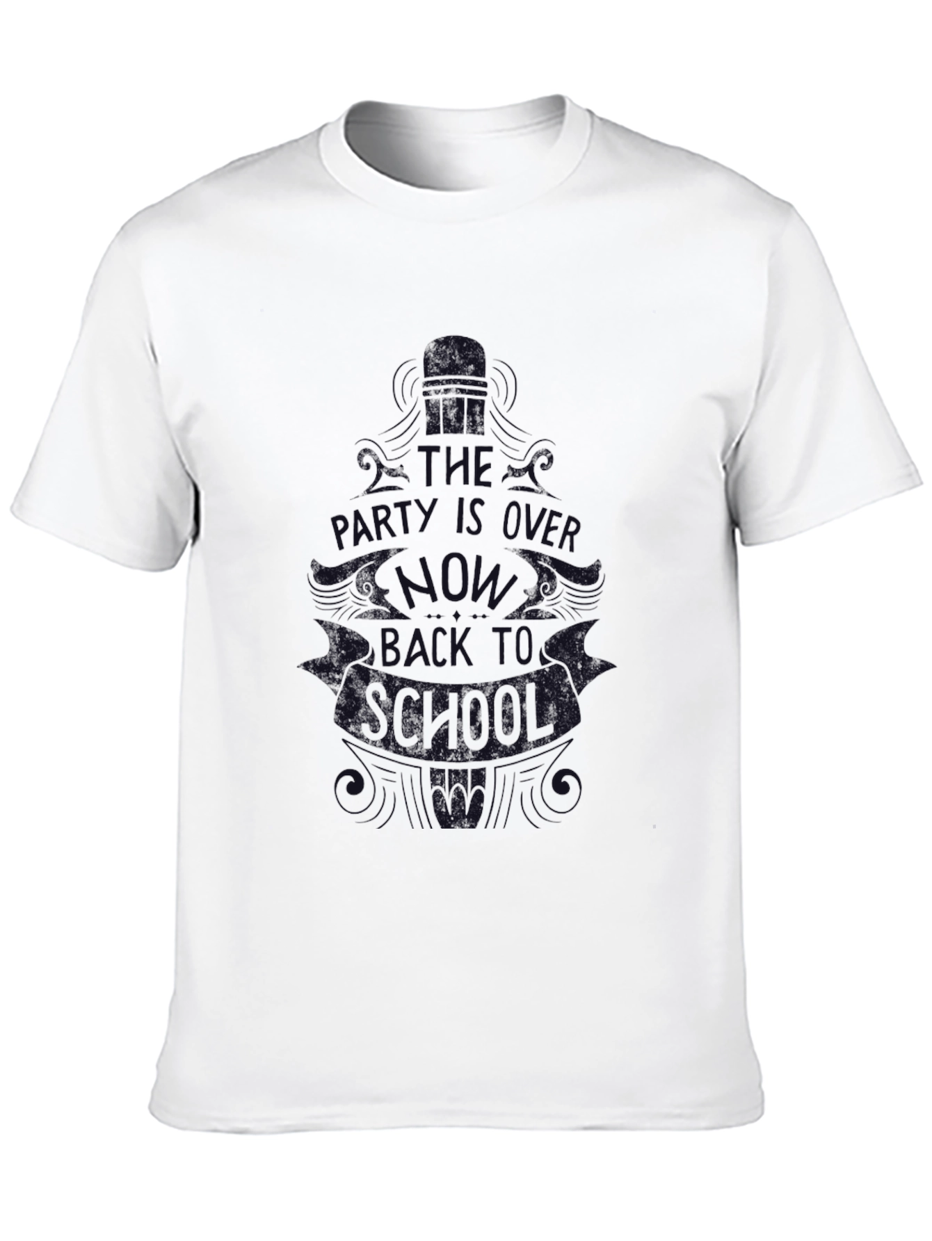 Mens Graphic Print Crew Neck T-Shirt