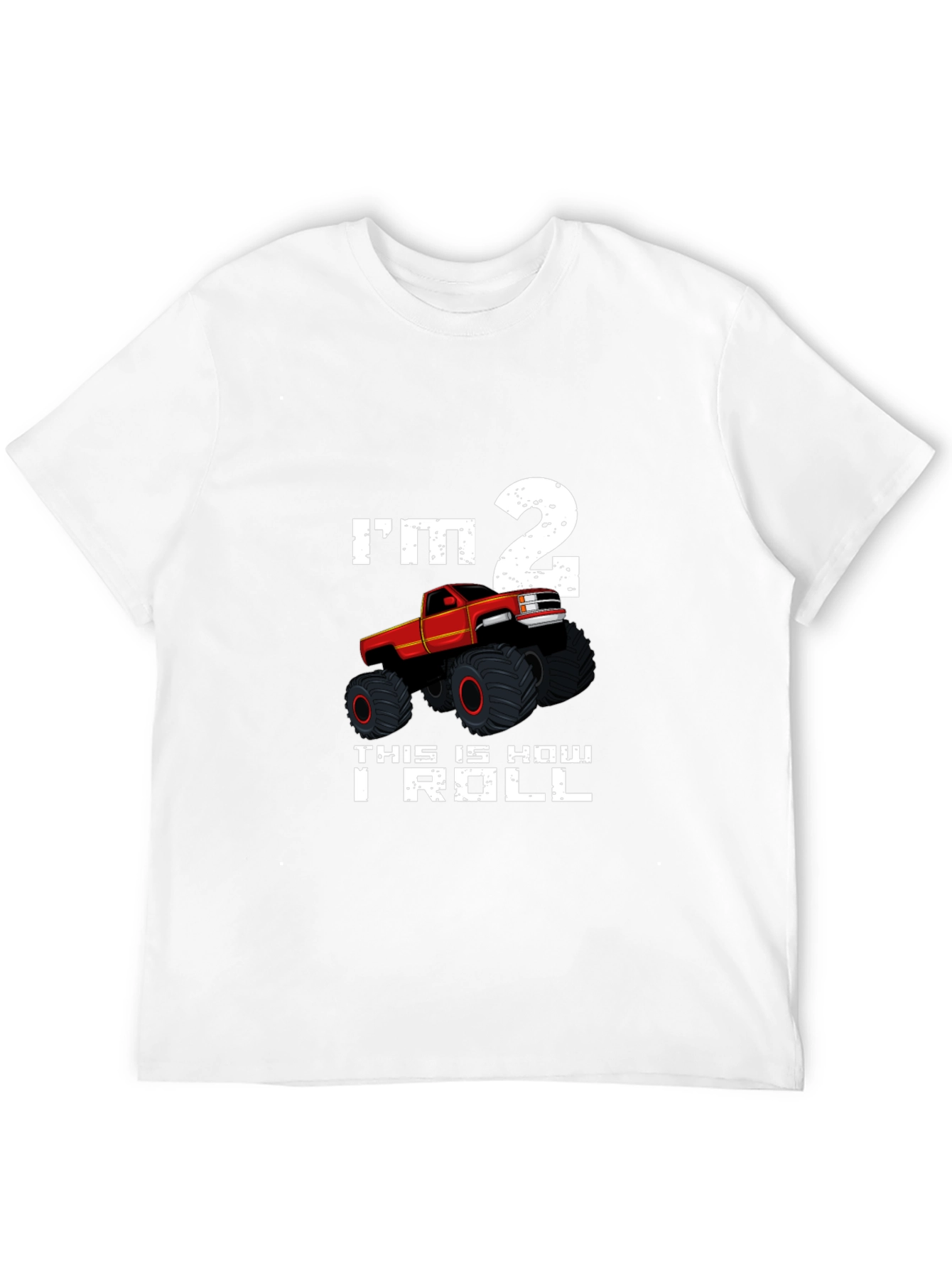 Im 2 Monster Truck T-Shirt Birthday Boy