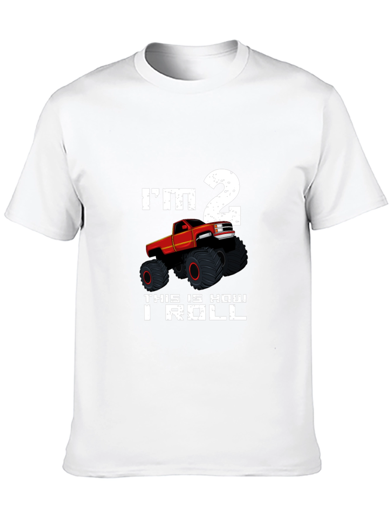 Im 2 Monster Truck T-Shirt Birthday Boy