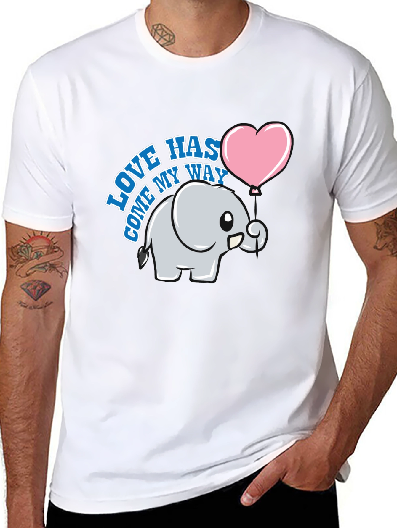 Cute Elephant Love Has Come My Way T-Shirt