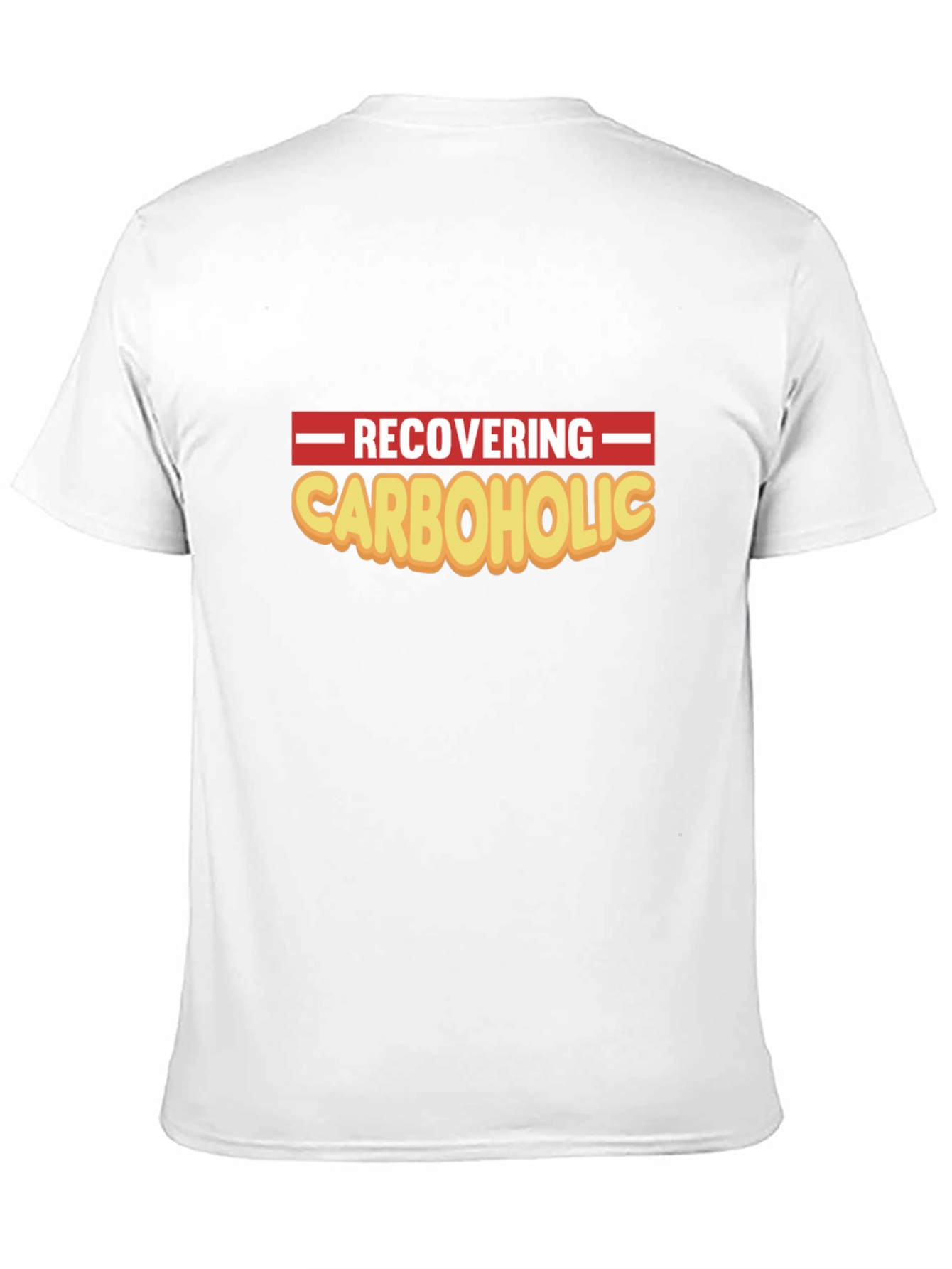 Recovering Carboholic Black Graphic T-Shirt