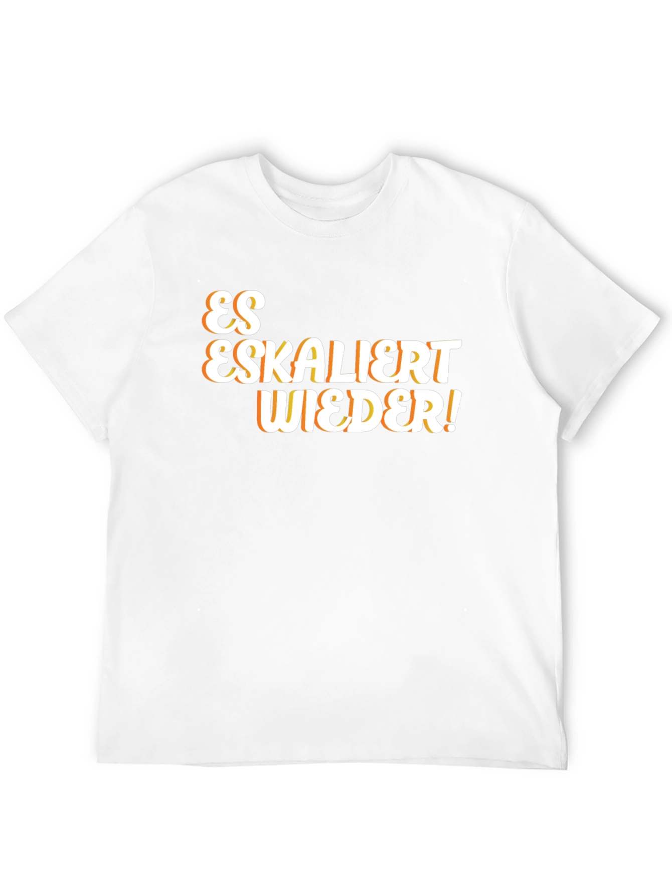 Es Eskaliert Wieder! Black T-Shirt
