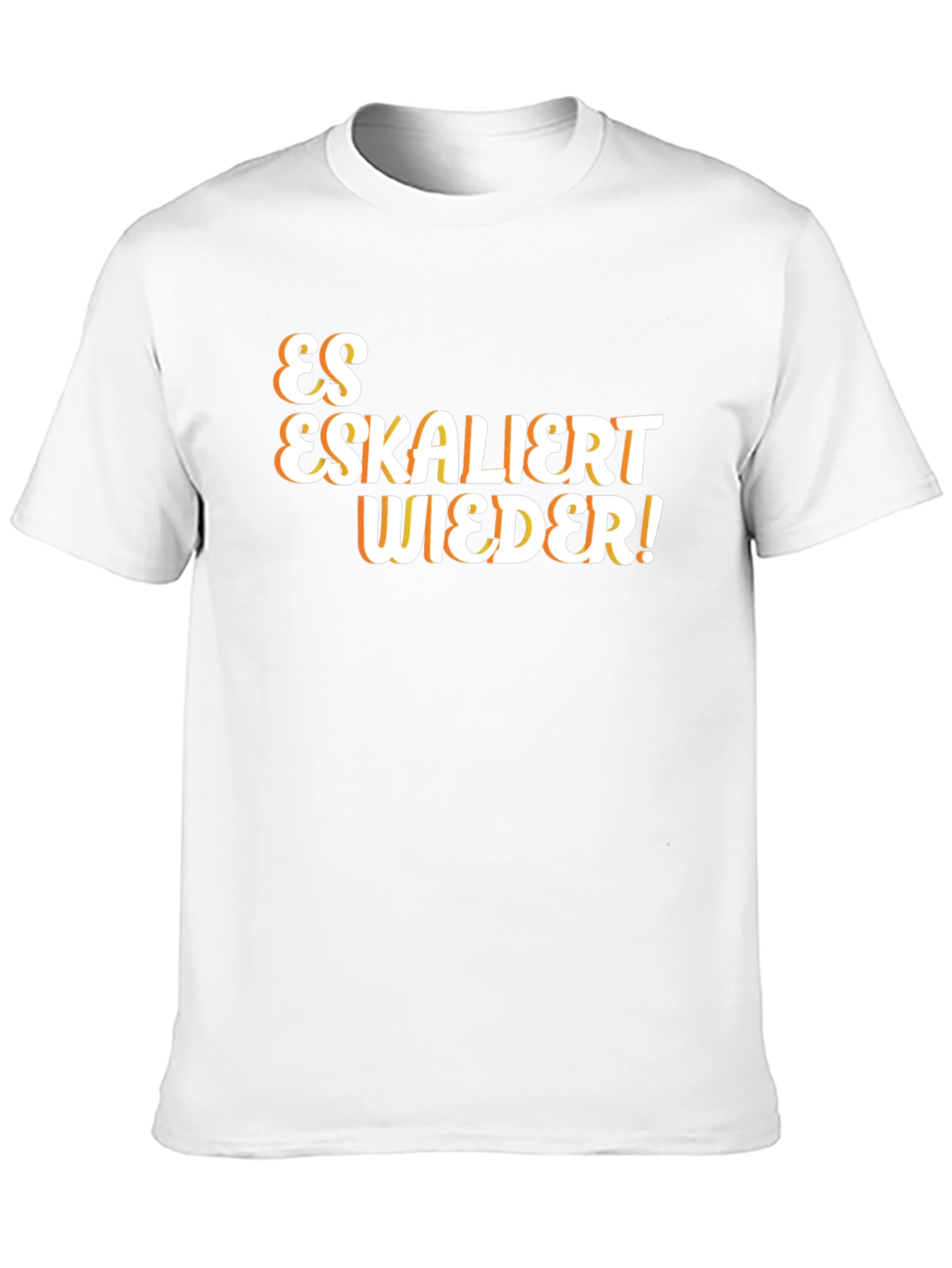 Es Eskaliert Wieder! Black T-Shirt