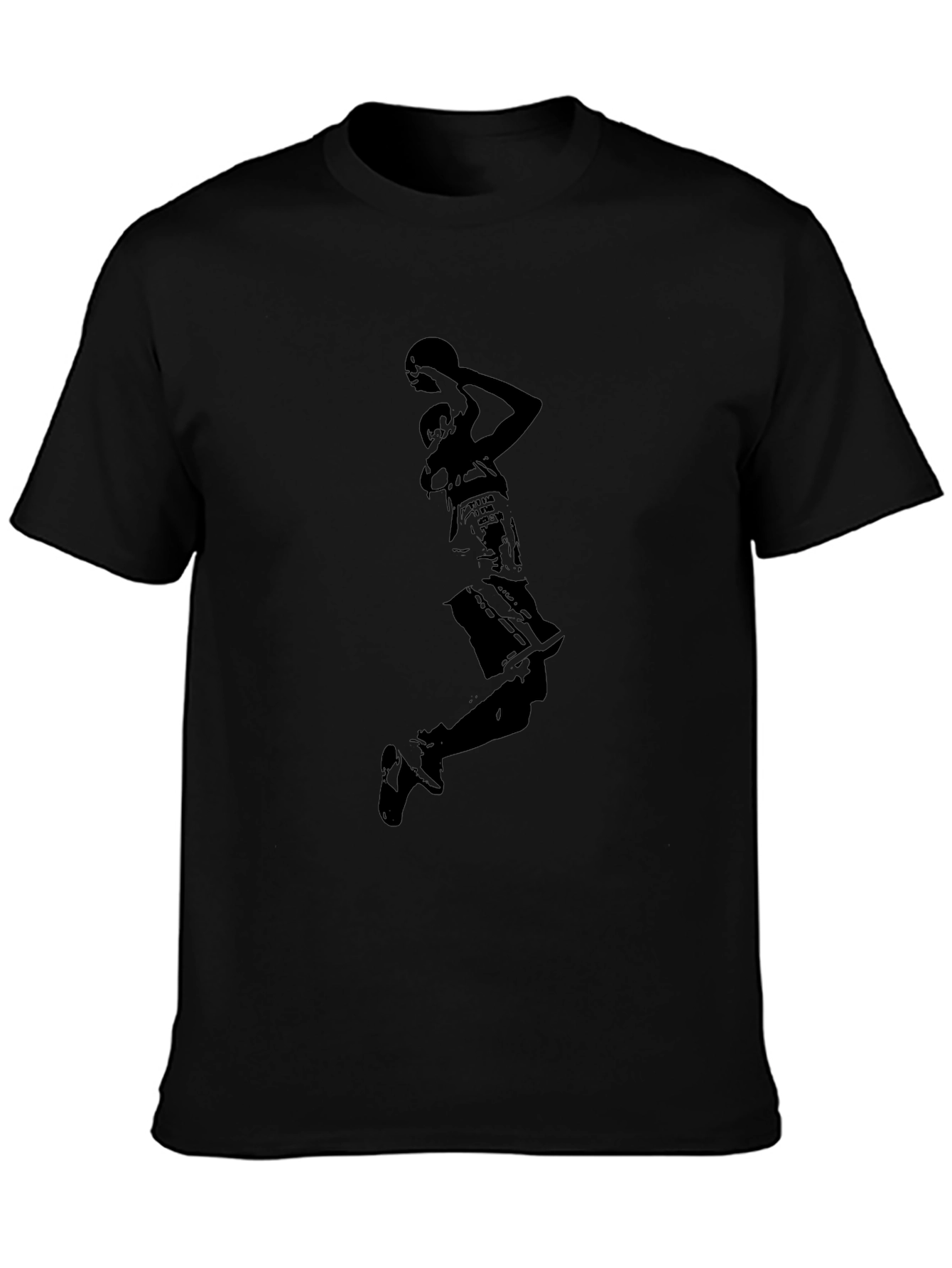 Black Basketball Player Graphic T-Shirt