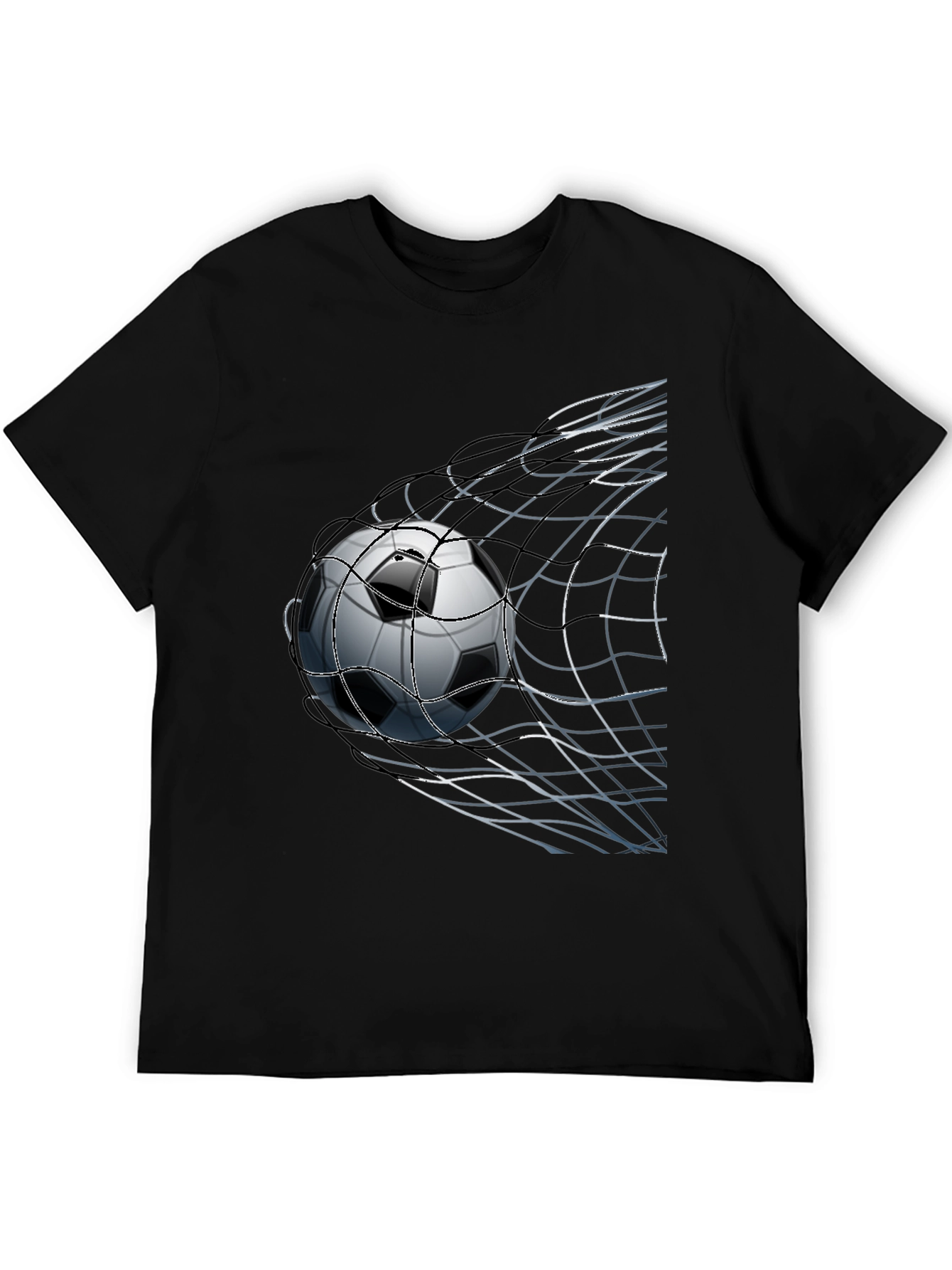 Soccer Ball Graphic Tee - Net Goal Design