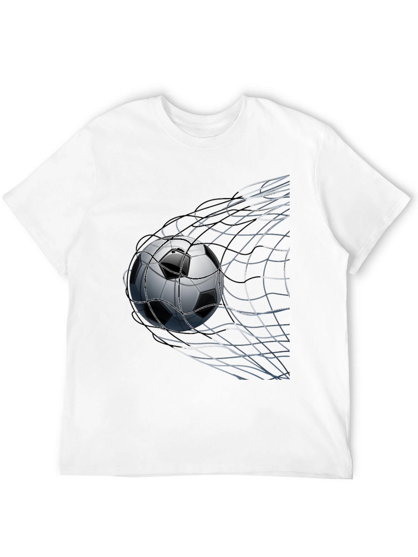Soccer Ball Graphic Tee - Net Goal Design