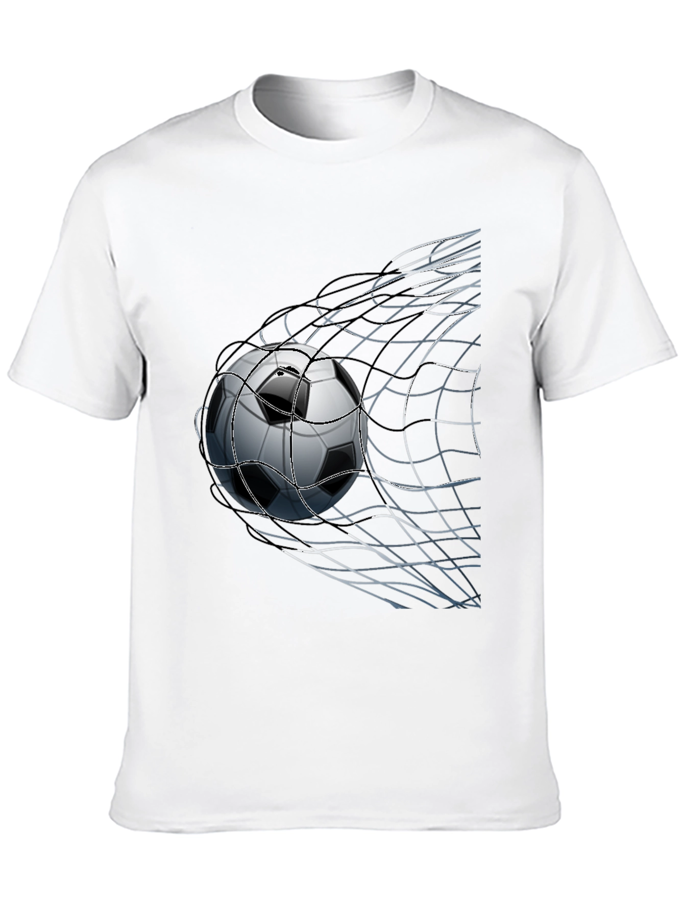 Soccer Ball Graphic Tee - Net Goal Design