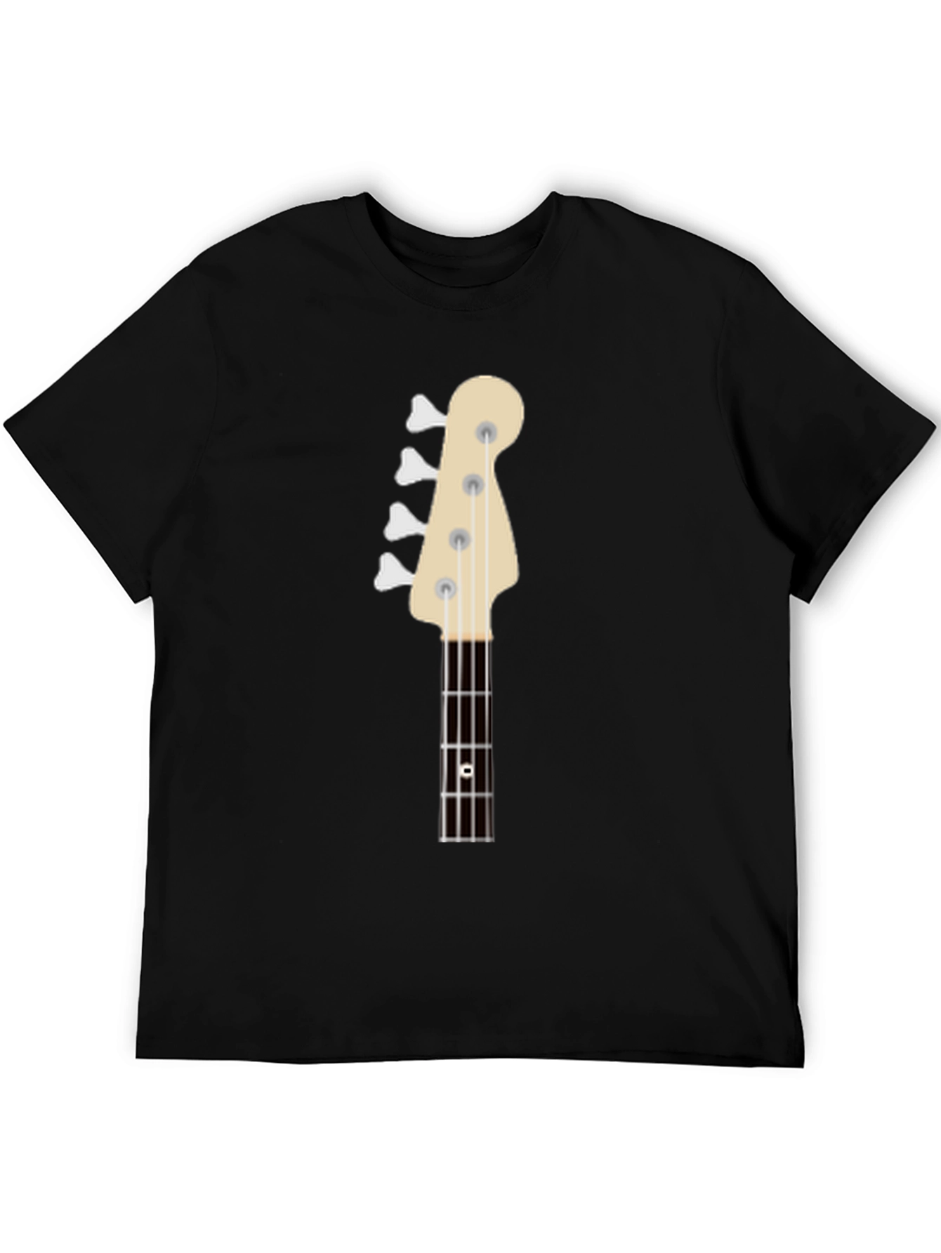 Bass Guitar Headstock Graphic T-Shirt - Musician Tee