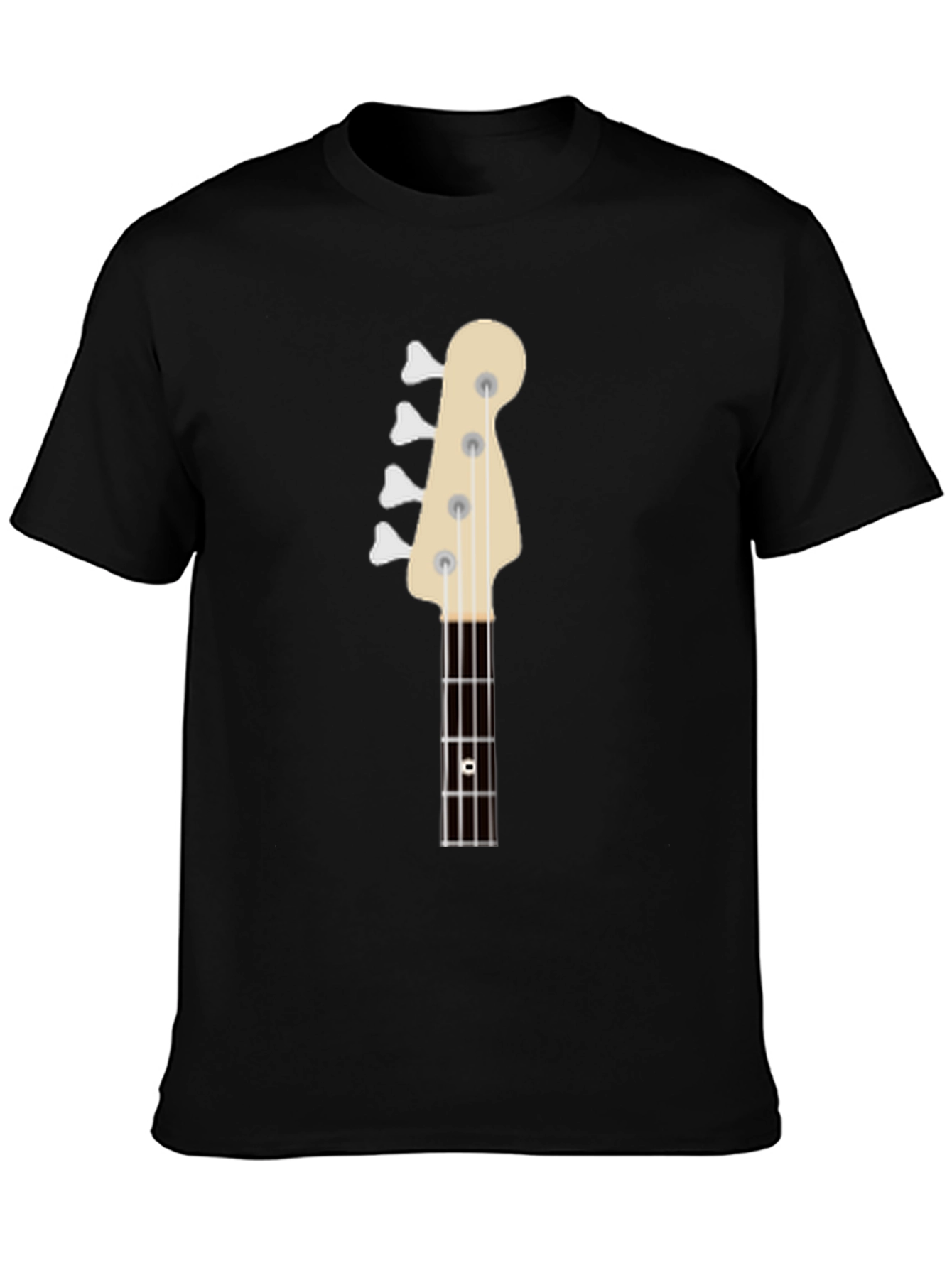 Bass Guitar Headstock Graphic T-Shirt - Musician Tee