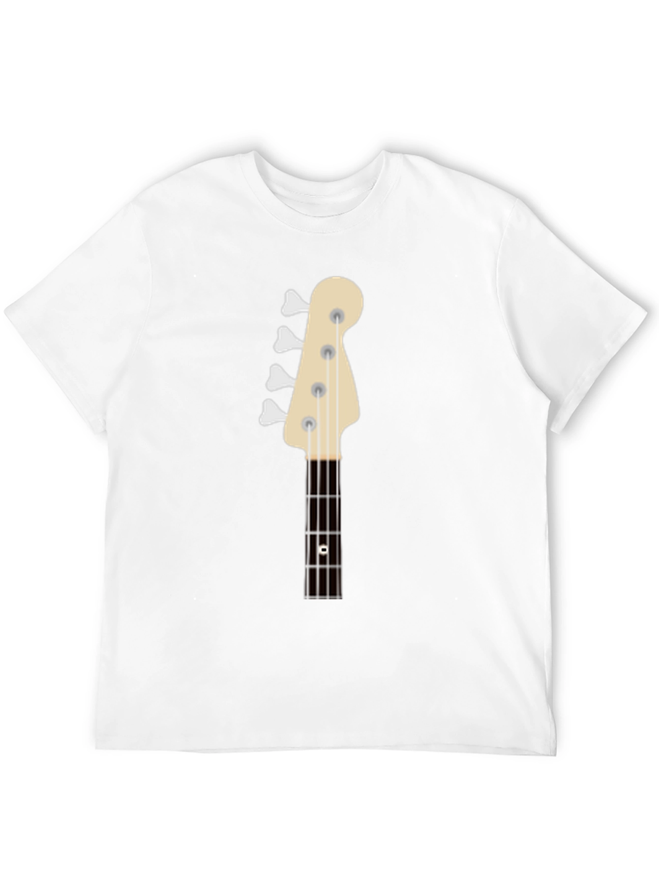 Bass Guitar Headstock Graphic T-Shirt - Musician Tee