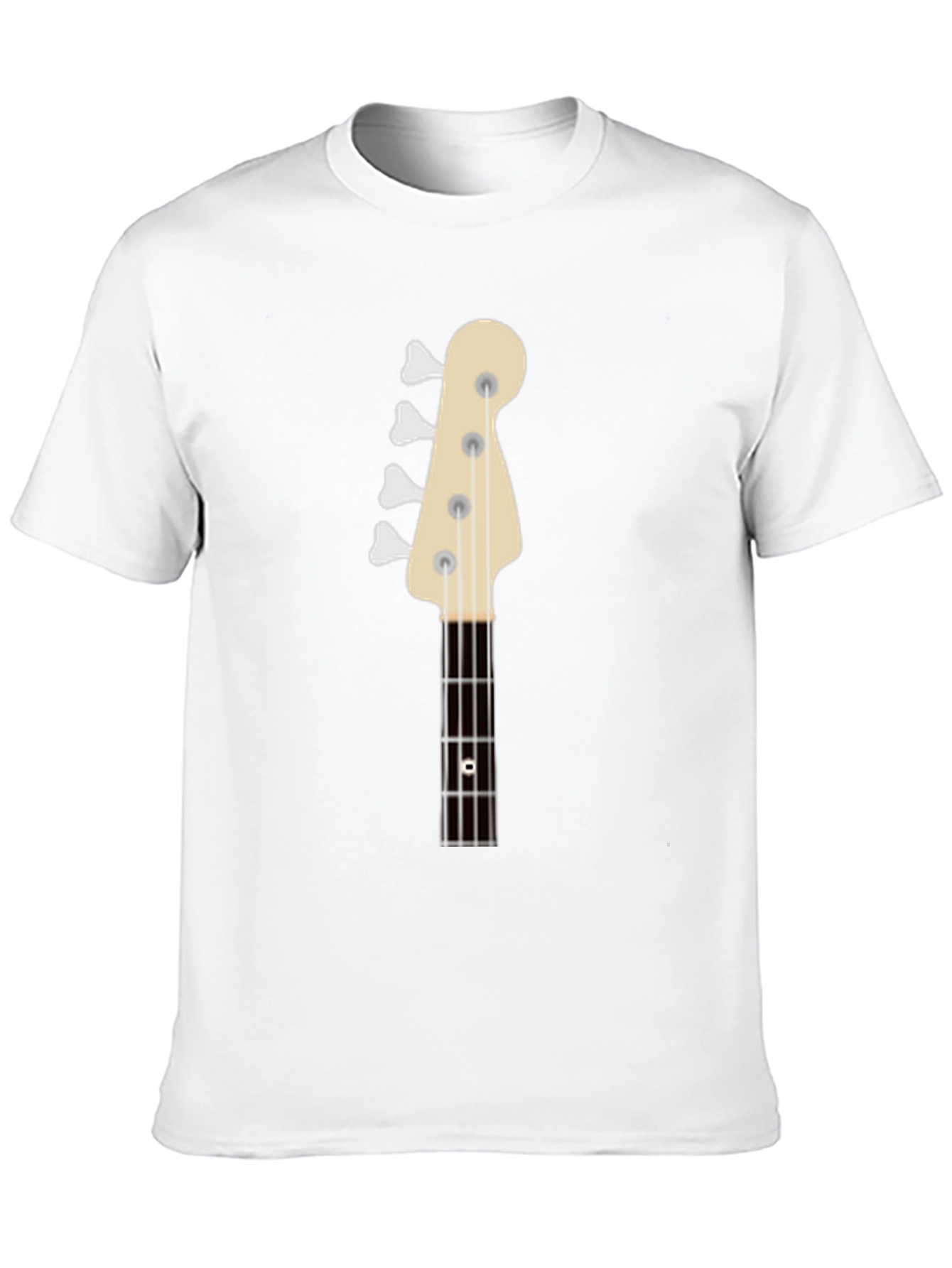 Bass Guitar Headstock Graphic T-Shirt - Musician Tee