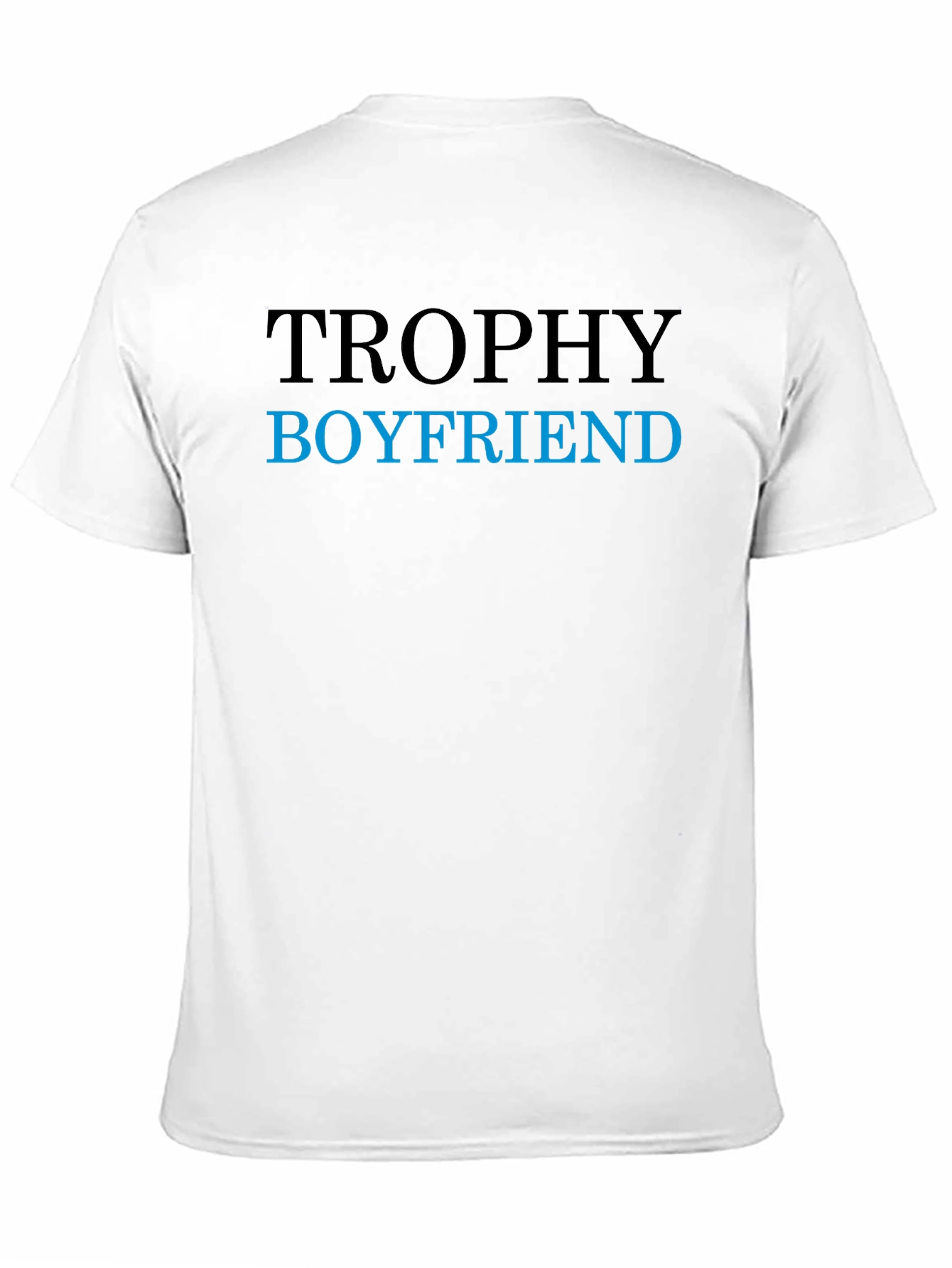 Trophy Boyfriend Graphic Tee - Black Cotton Blend